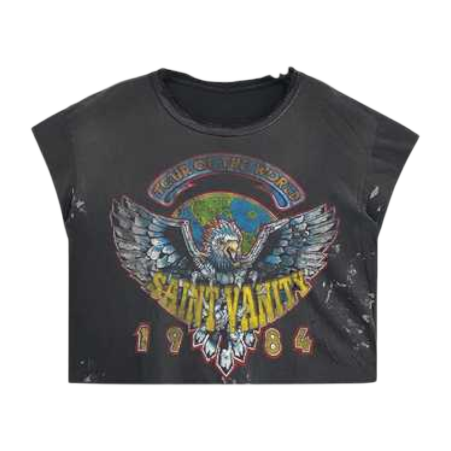 Saint Vanity 1984 Baby T-Shirt Washed Black
