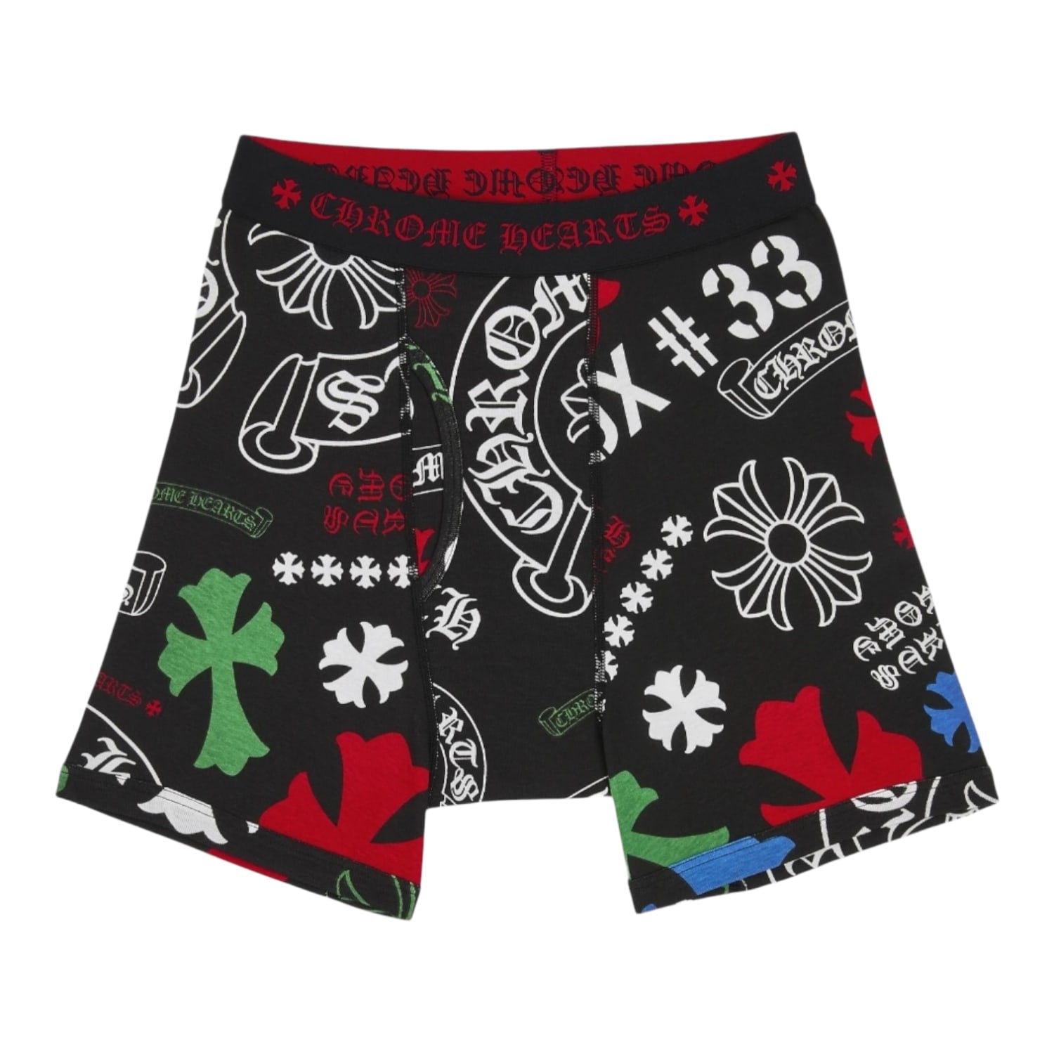 Chrome Hearts Classic Rib Boxer Brief Black/Multicolor