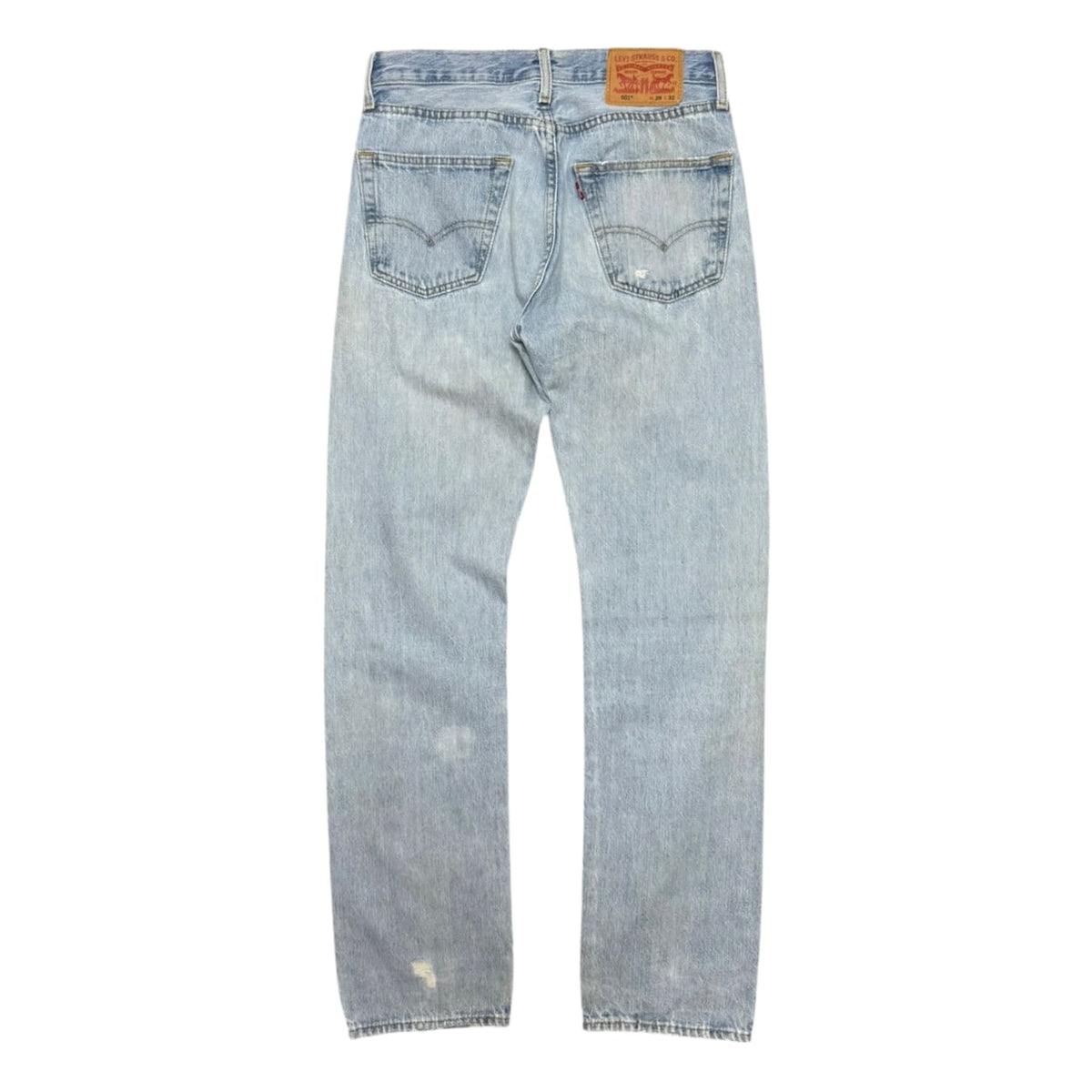 Èlan En Soie Levi’s 501 Washed Blue Green Crocodile Leather Patch