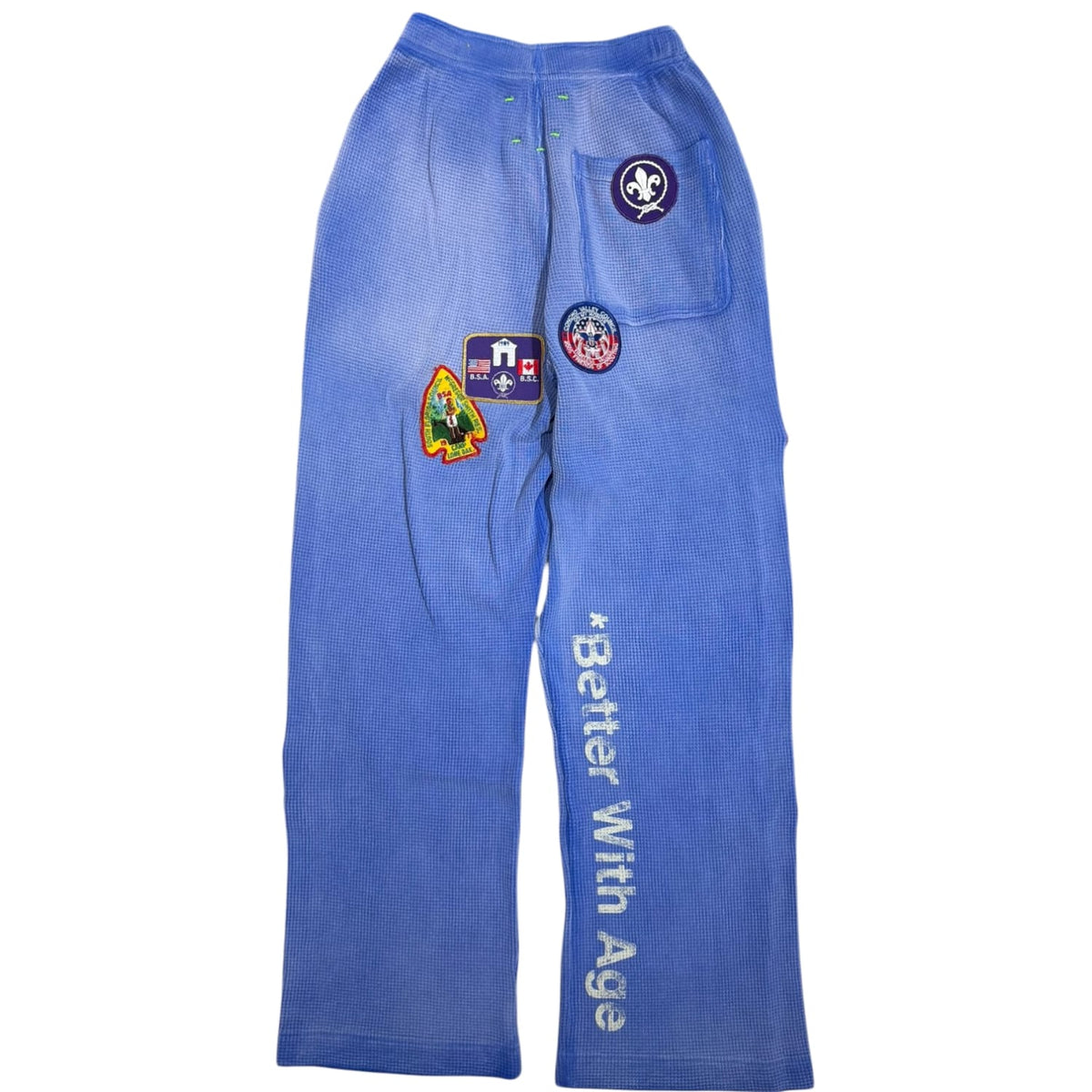 Better With Age Gentlemen's Waffle Sweatpant Blue #2