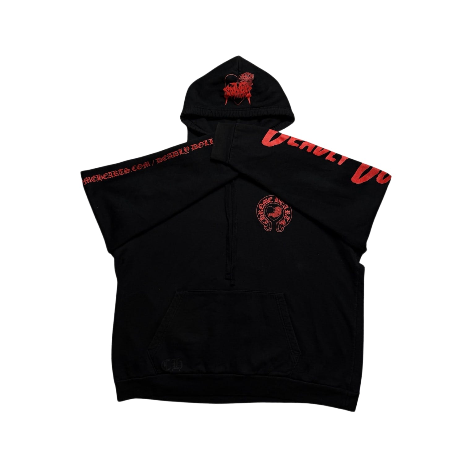 Chrome Hearts x Deadly Doll Online Exclusive Hoodie Black/Red