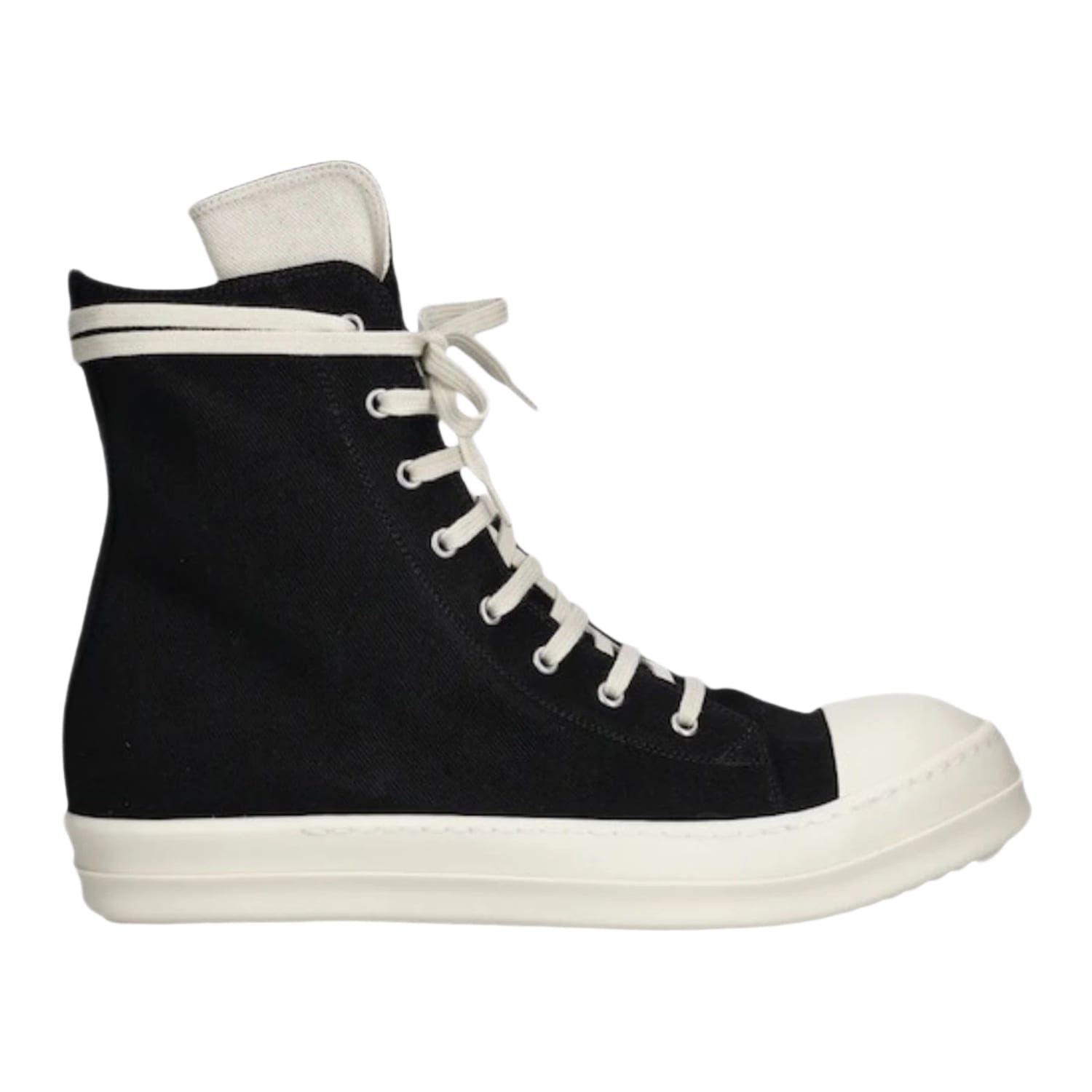 Rick Owens DRKSHDW High Top Black Milk