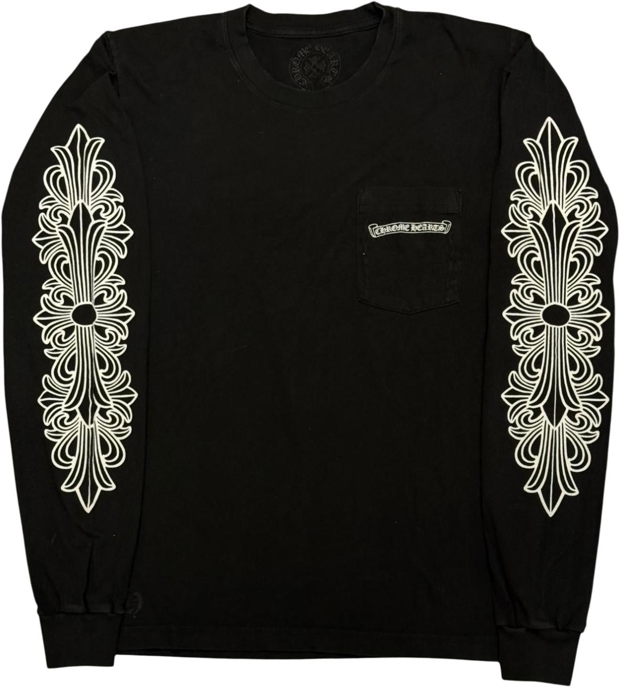 Chrome Hearts Matty Boy Aspen Floral L/S T-shirt Black