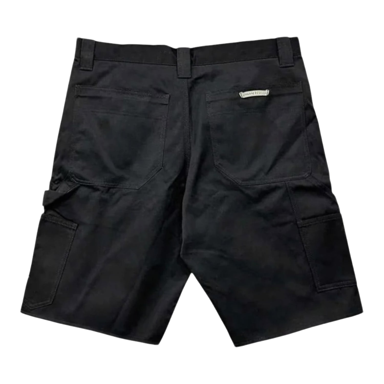 Chrome Hearts Nylon Leather Double Knee Carpenter Shorts Black