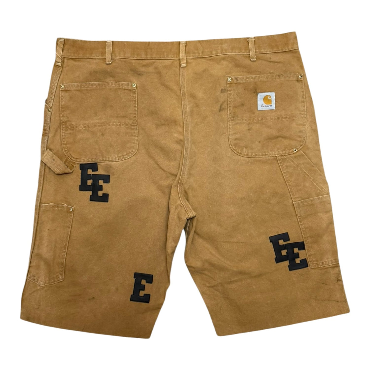 Èlan En Soie Carhartt Shorts Black Crocodile Leather Patch