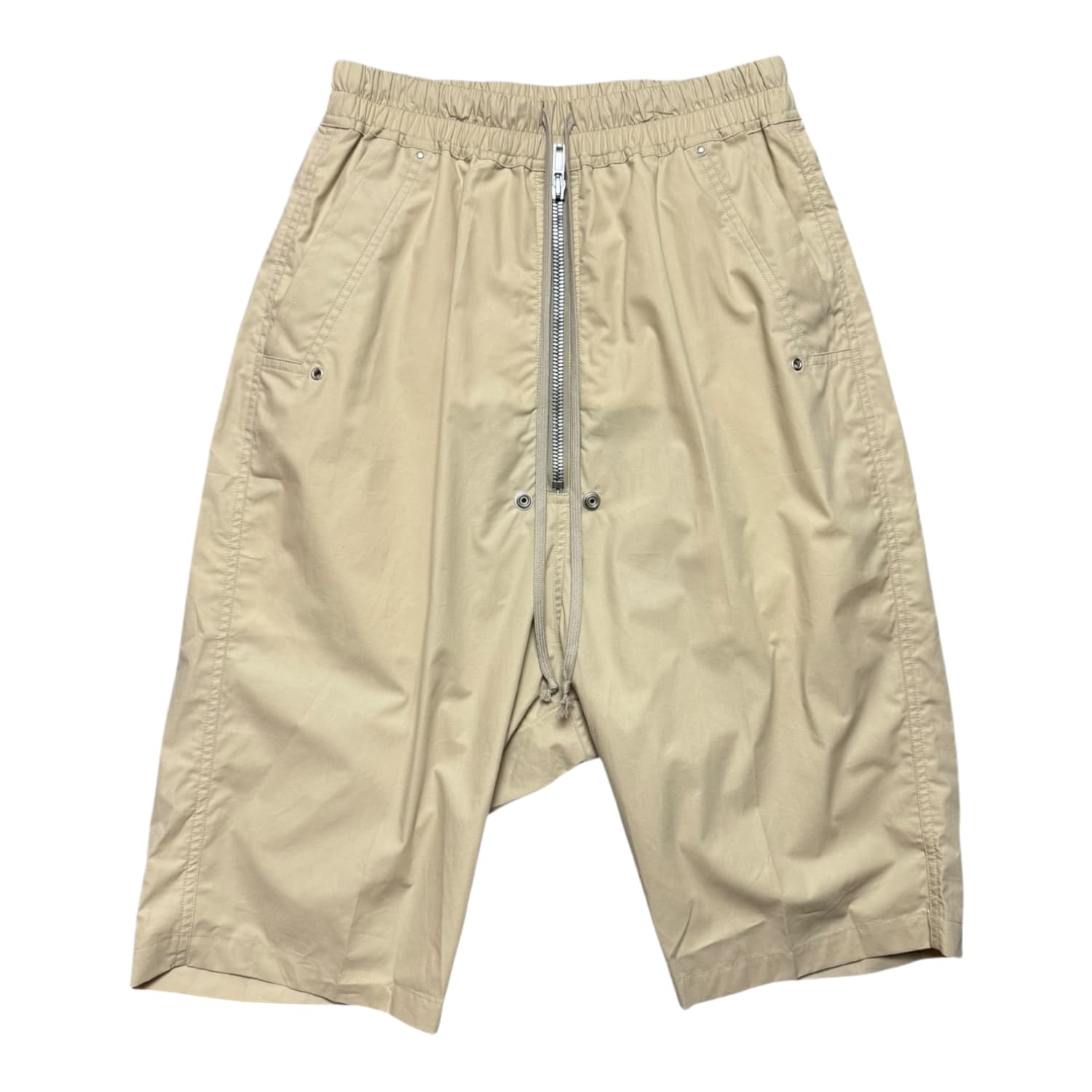 Rick Owens Beige Temple Bela Pods Shorts
