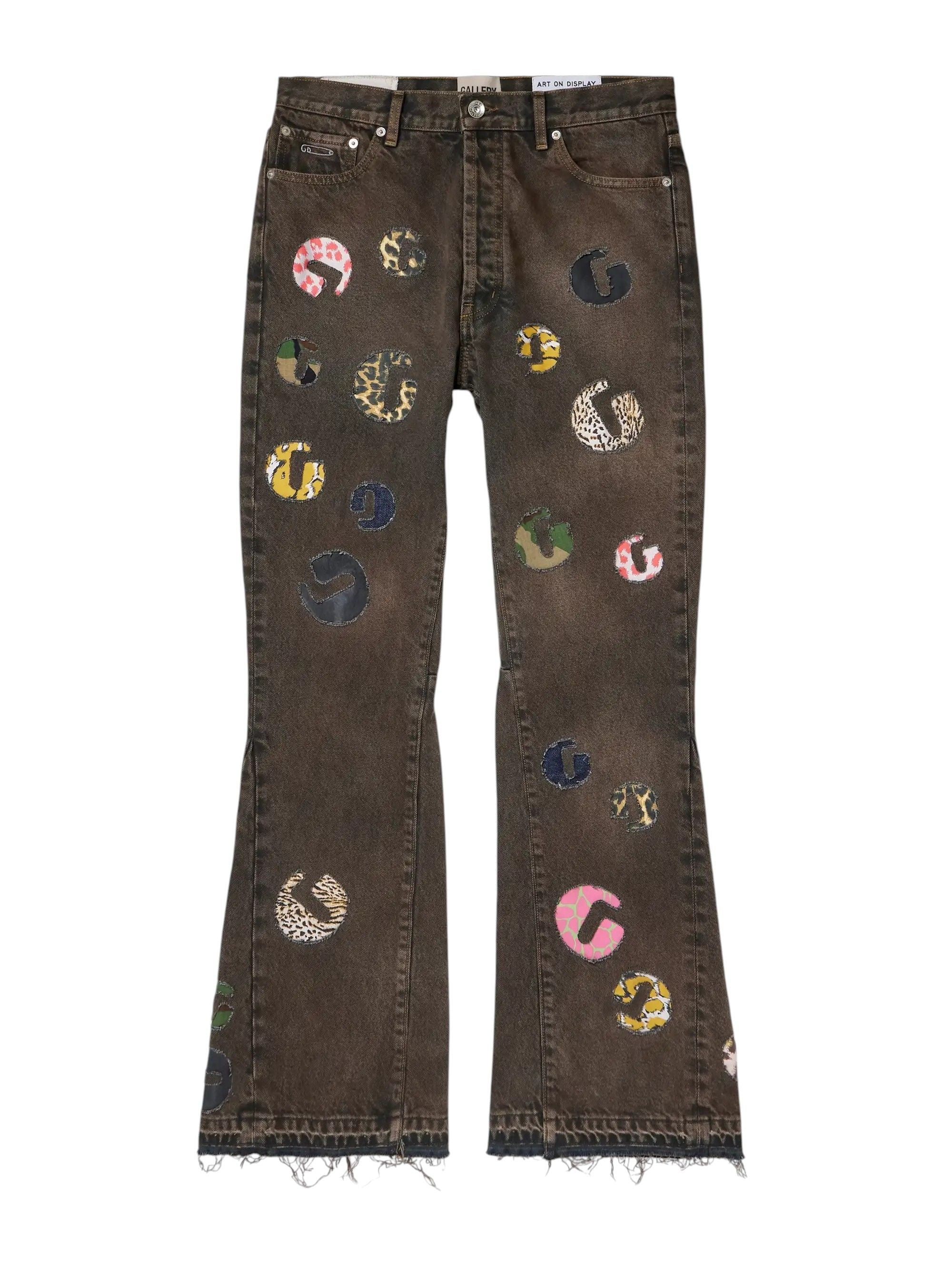 Gallery Dept. G-Time Patch Flare Jeans Brown
