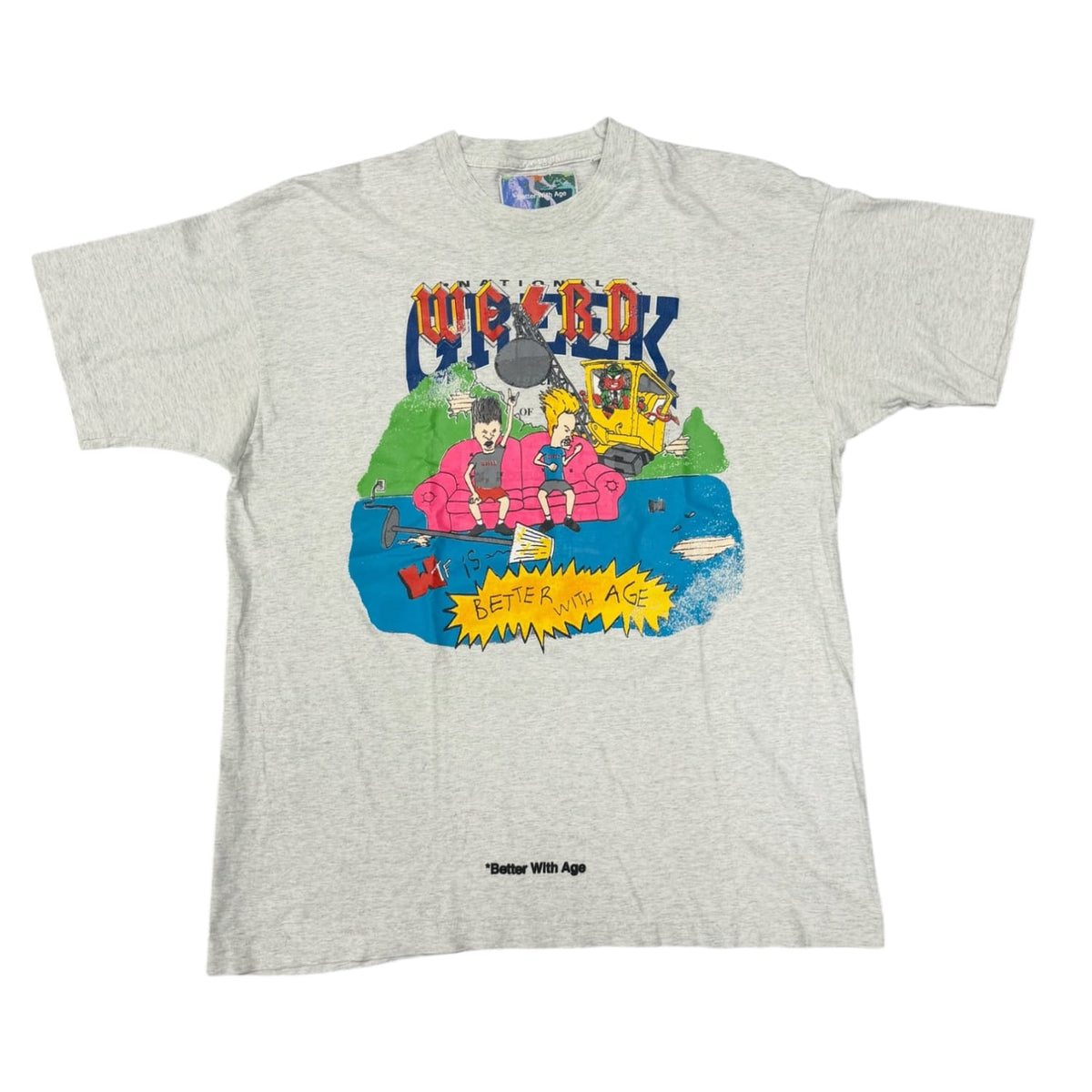 Better With Age Angus Tee Light Grey