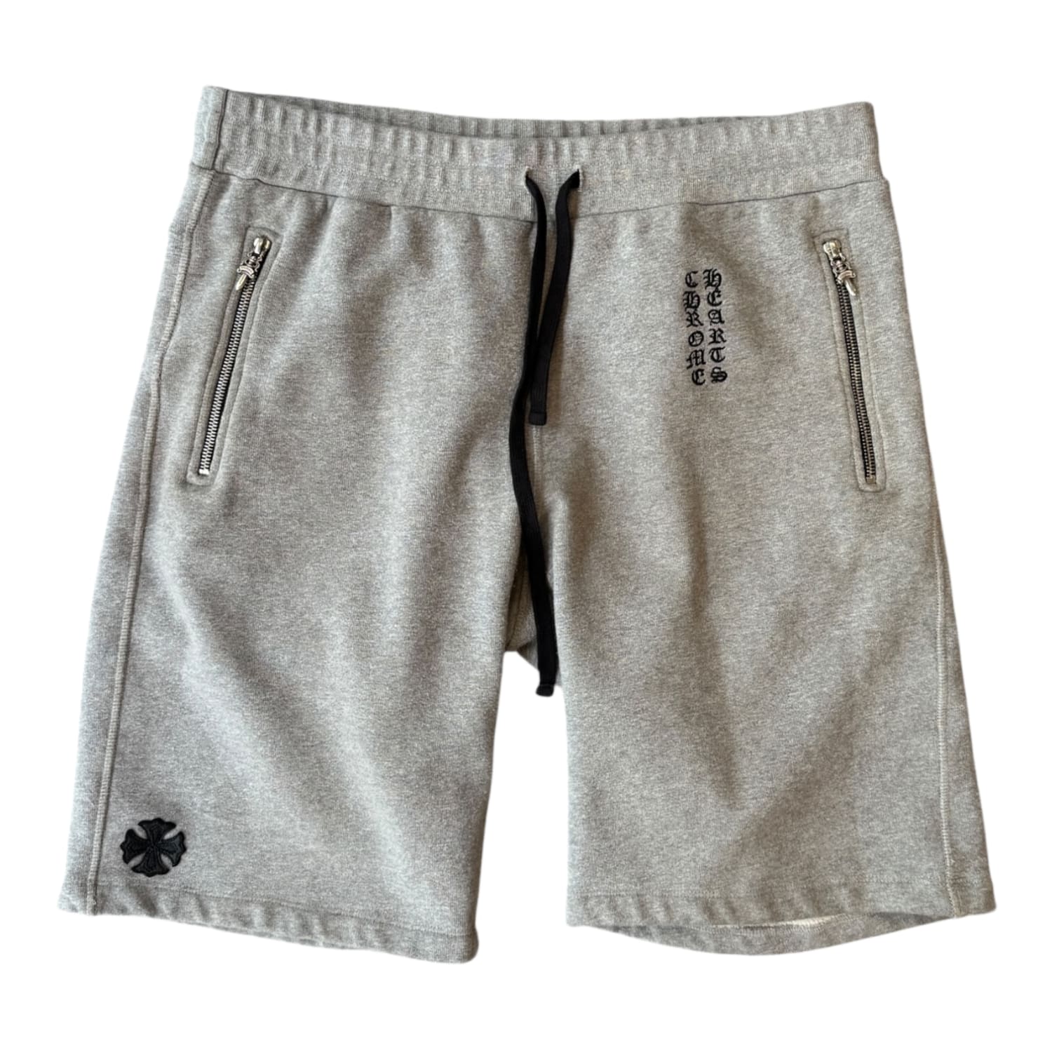 Chrome Hearts Y Not Dagger Patch Sweatshorts Grey