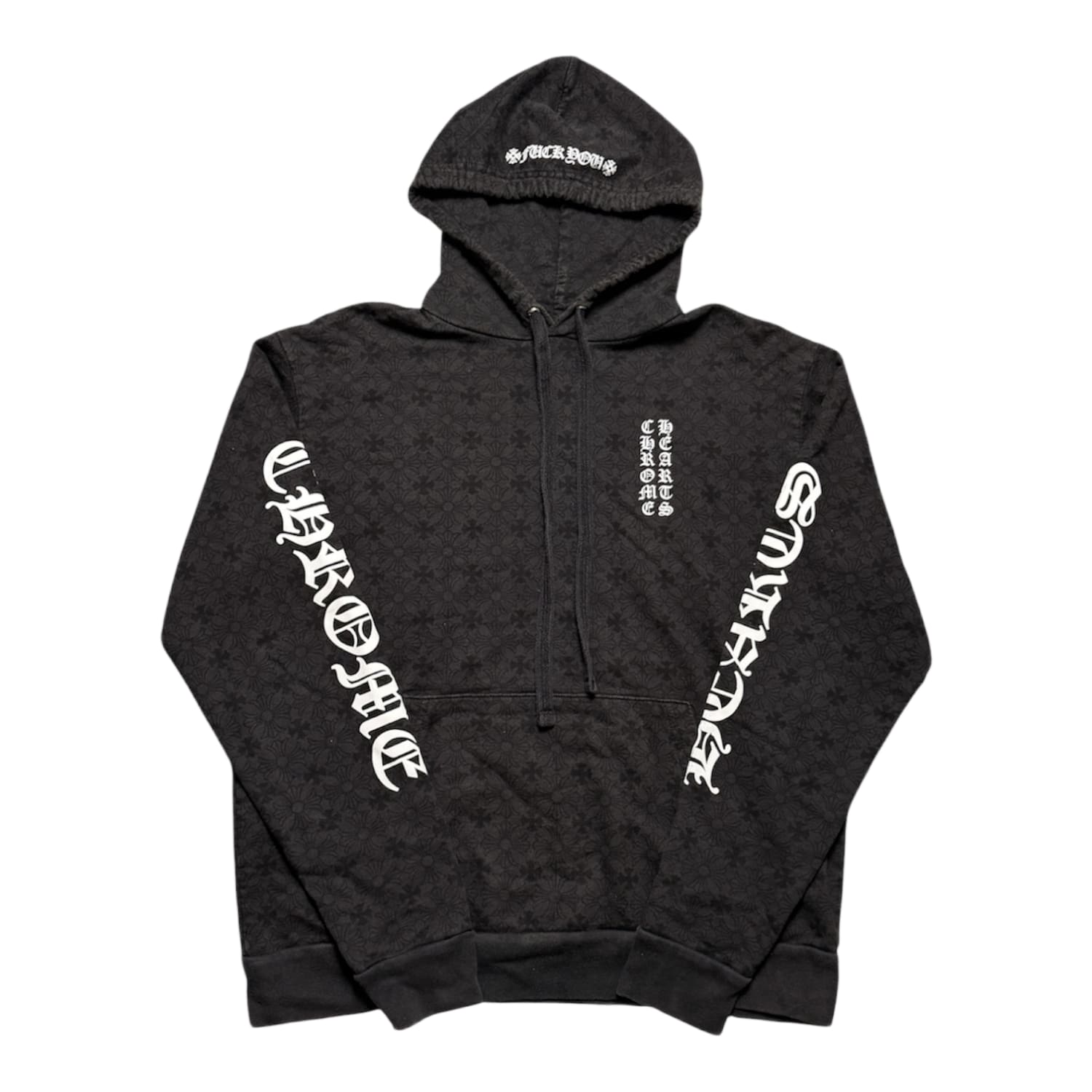 Chrome Hearts Monogram Horseshoe Script Hoodie