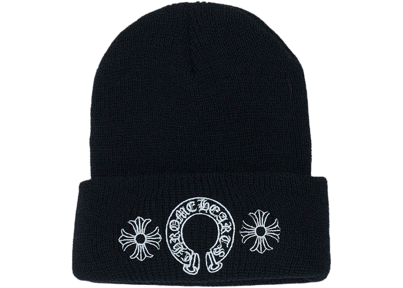 Chrome Hearts Horse Shoe Wool Beanie Black