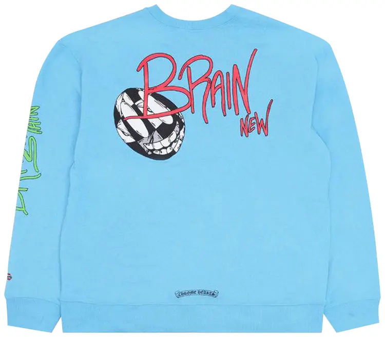 Chrome Hearts Matty Boy Brain Crewneck Blue