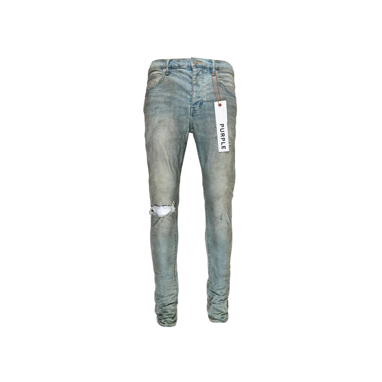 Purple Brand Light Dirty Wax Jeans Light Indigo
