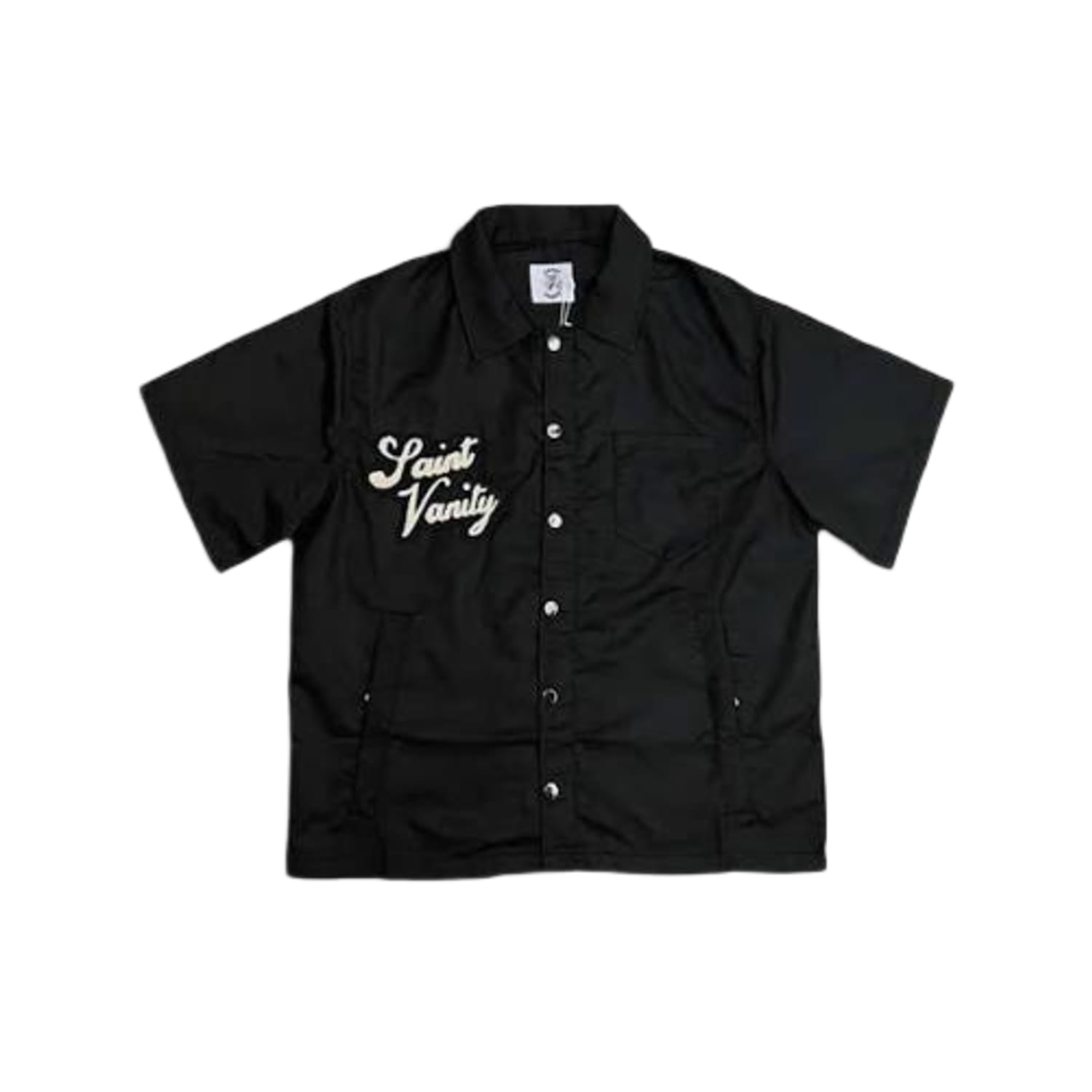 Saint Vanity Nylon Top Black