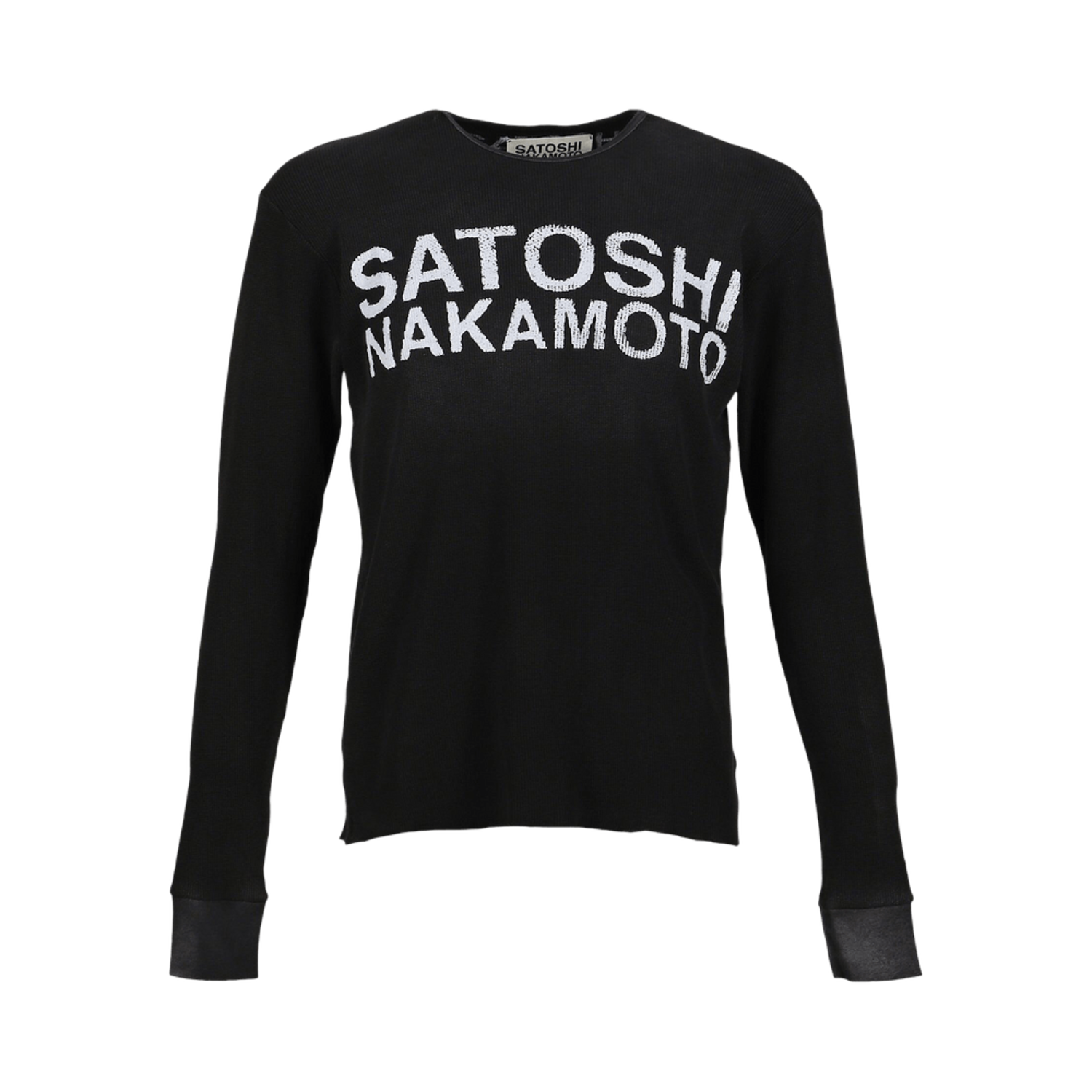 Satoshi Nakamoto Logo Thermal Washed Black
