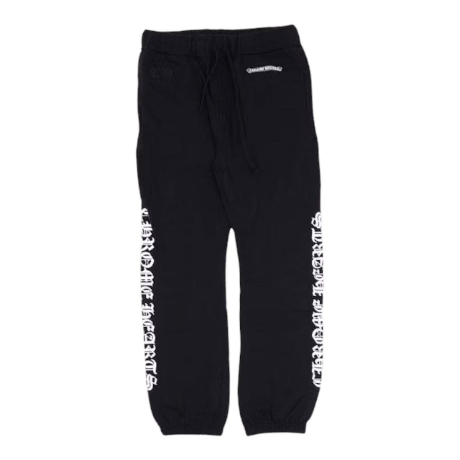 Chrome Hearts Scroll Logo Script Sweatpants Black