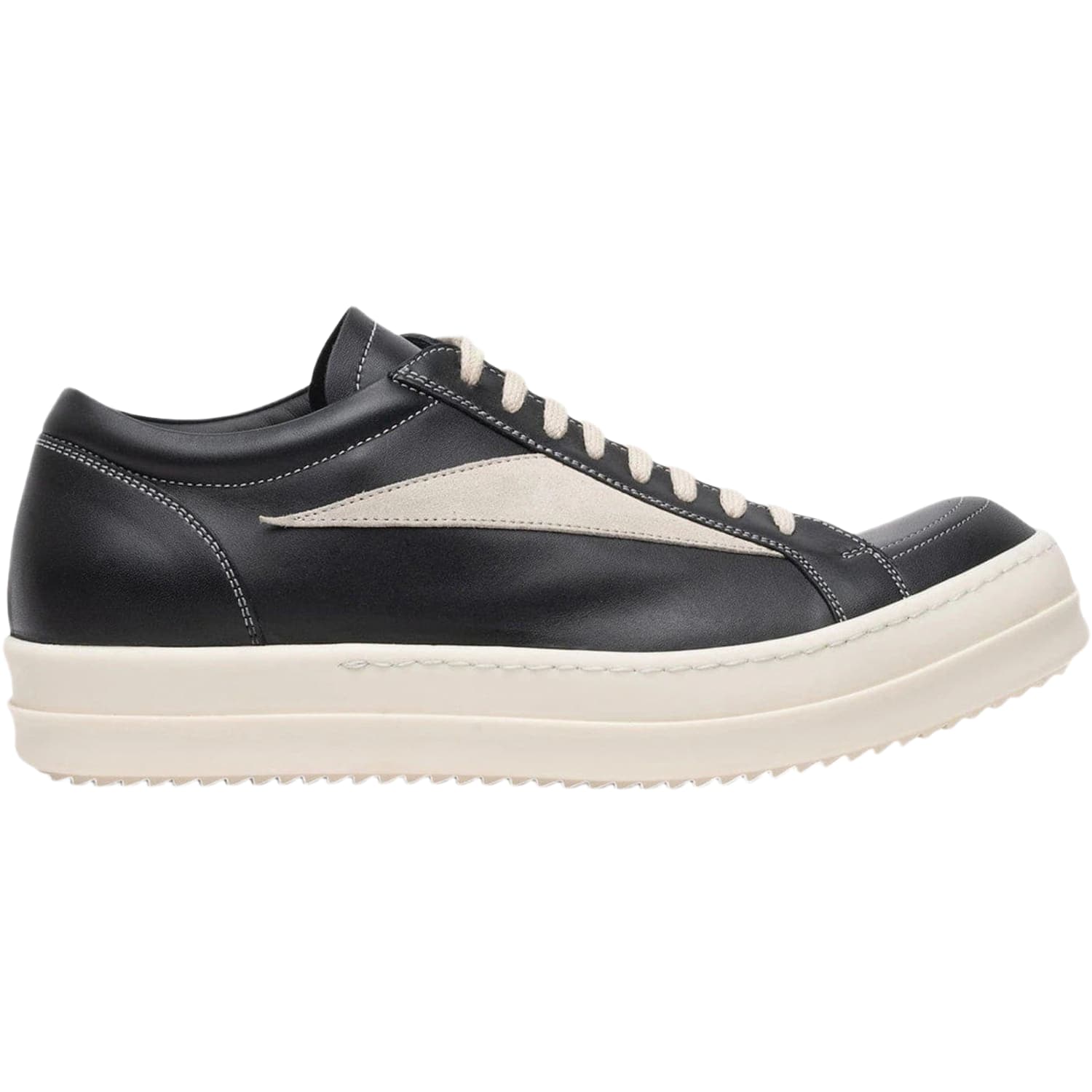 Rick Owens Mainline Vintage Leather Low Black