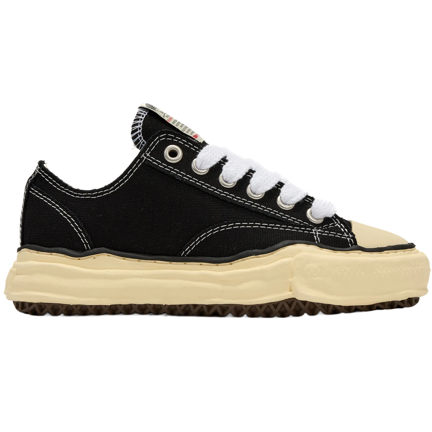 Maison Mihara Yasuhiro Peterson OG Sole Canvas Low Black White
