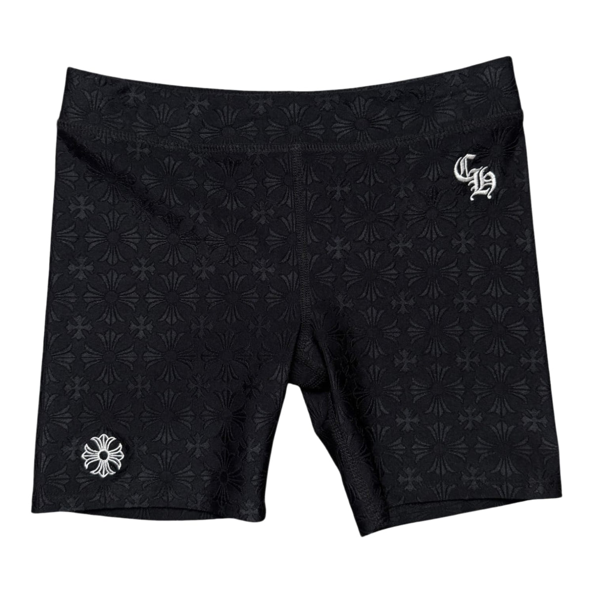 Chrome Hearts Monogram CH Biker Shorts Black