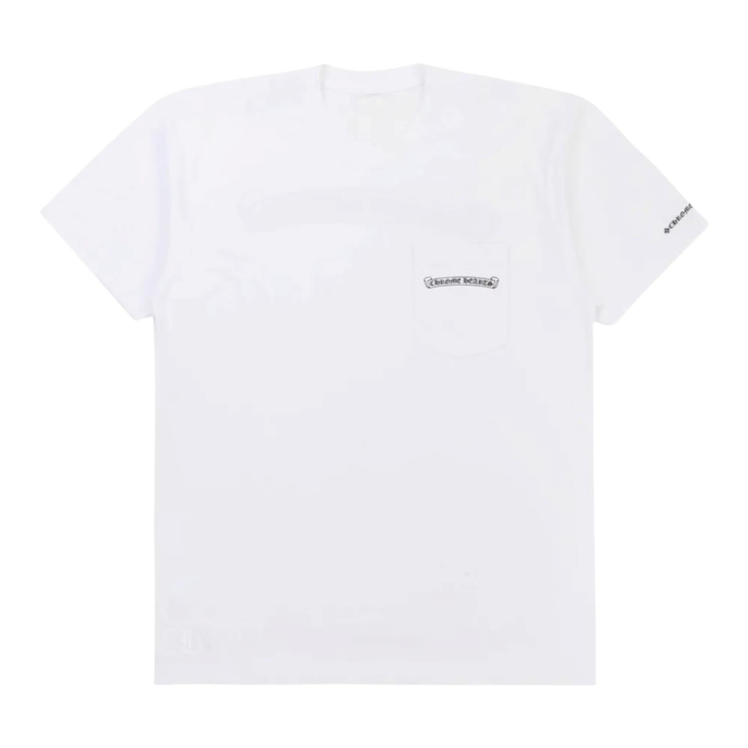 Chrome Hearts Scroll Logo Pocket T-shirt White