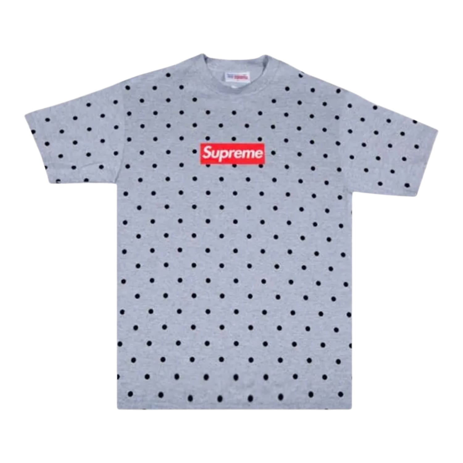 Supreme x Comme Des Garcons CDG SS12 Box Logo T-Shirt Heather Grey Polka Dot
