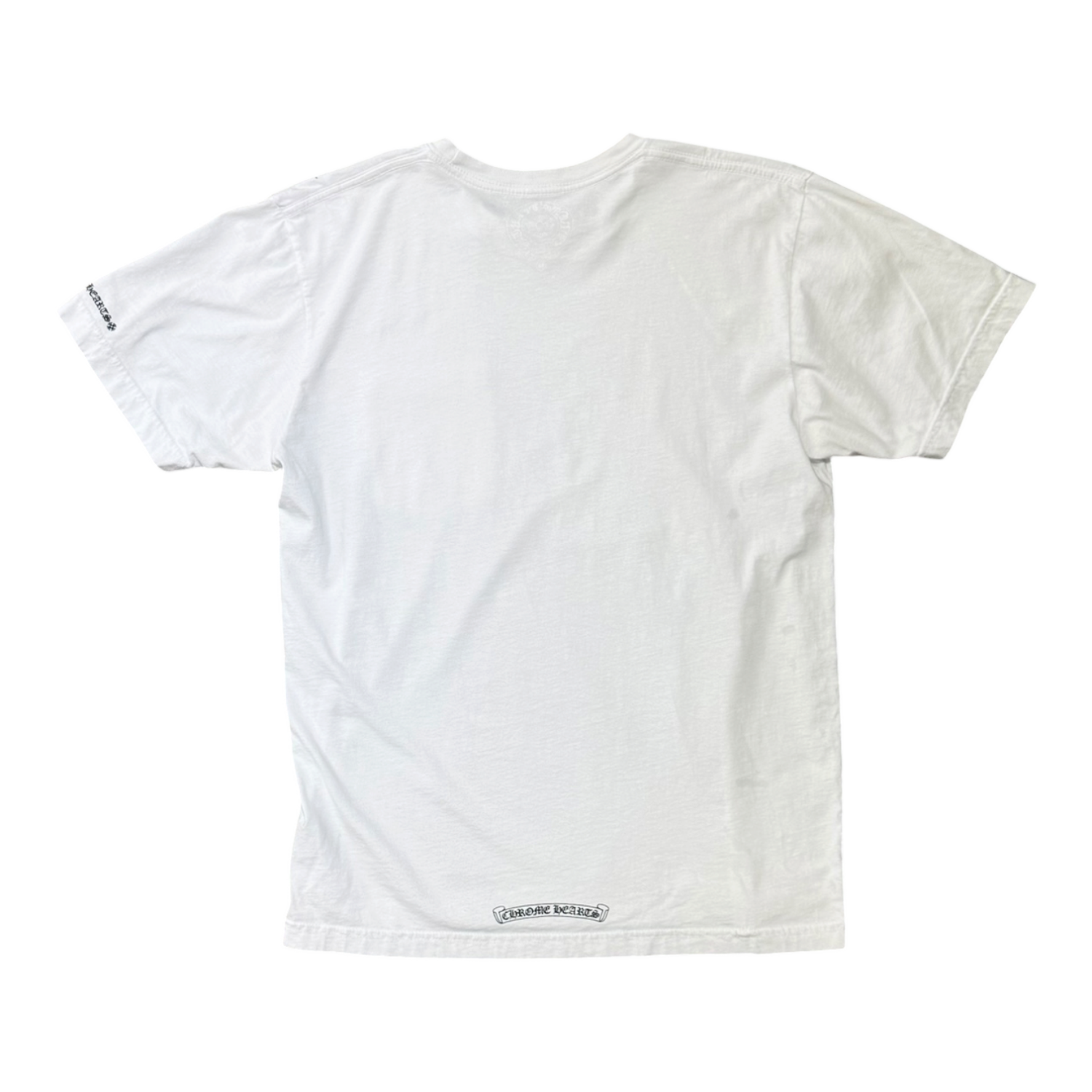 Chrome Hearts Neck Letters Logo T-shirt White