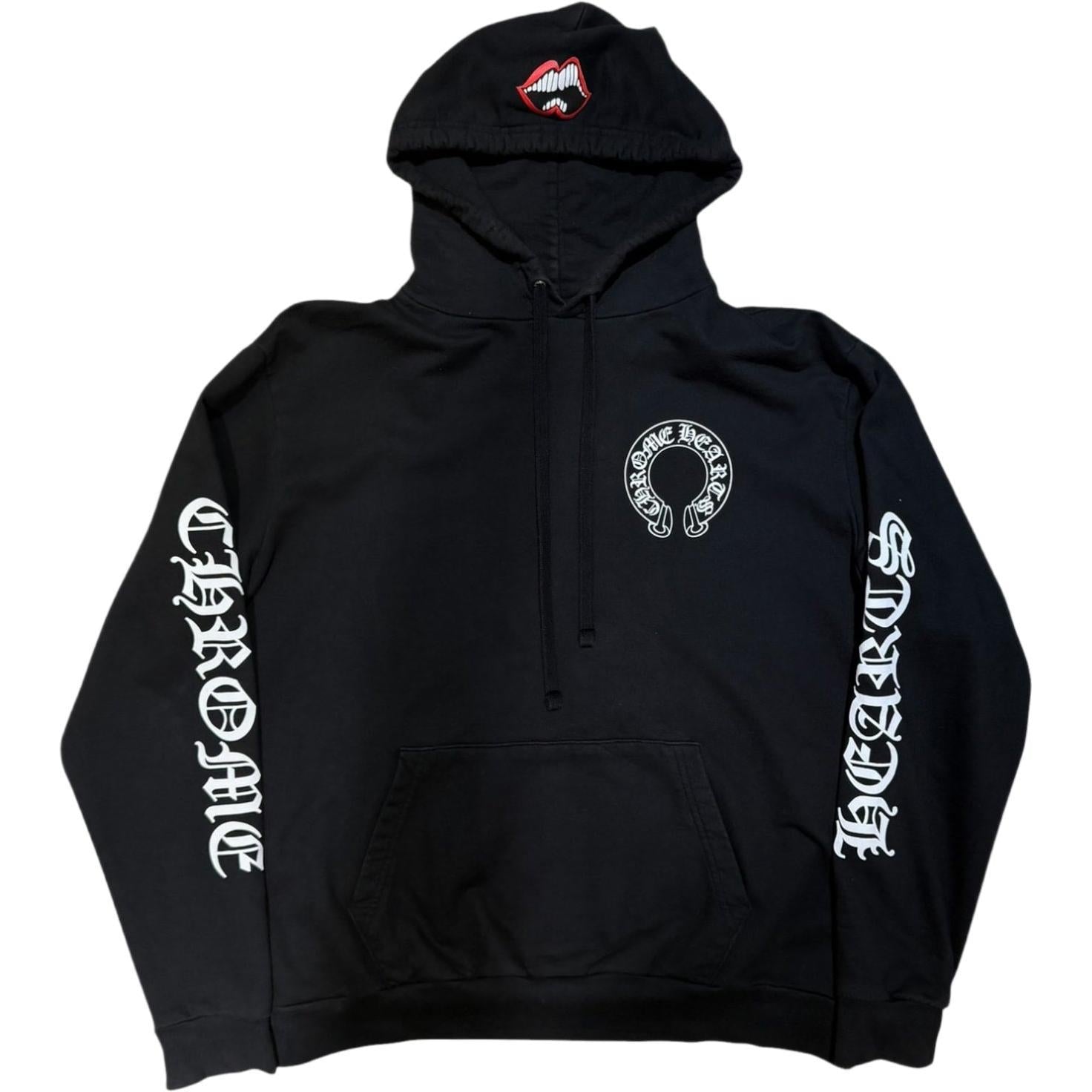Chrome Hearts Matty Boy Chomper Horseshoe Hoodie Black