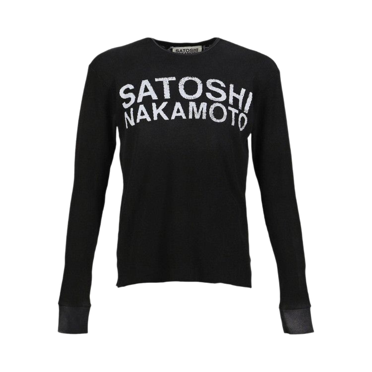 Satoshi Nakamoto Logo Thermal Washed Black