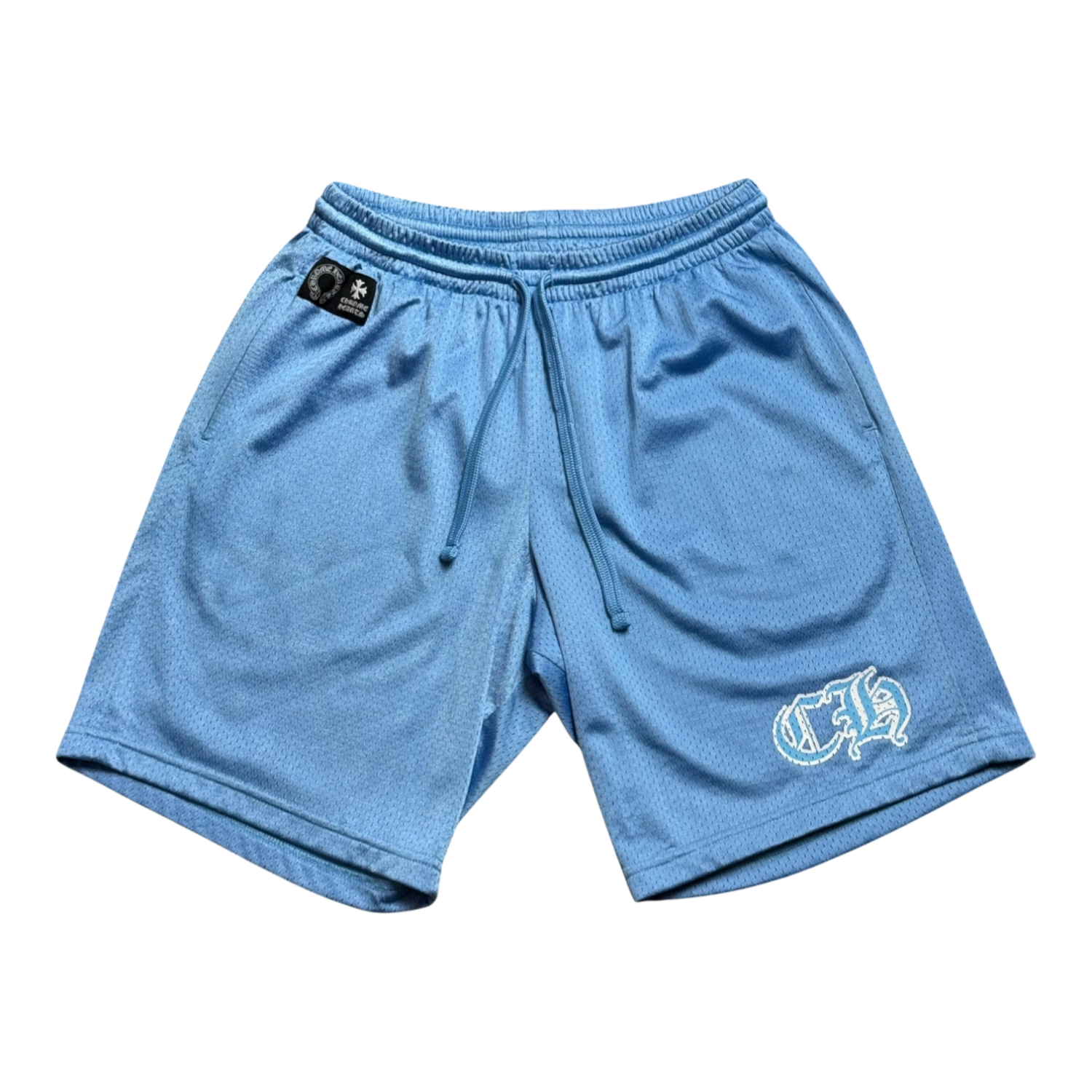 Chrome Hearts Sports Mesh Varsity Shorts Blue