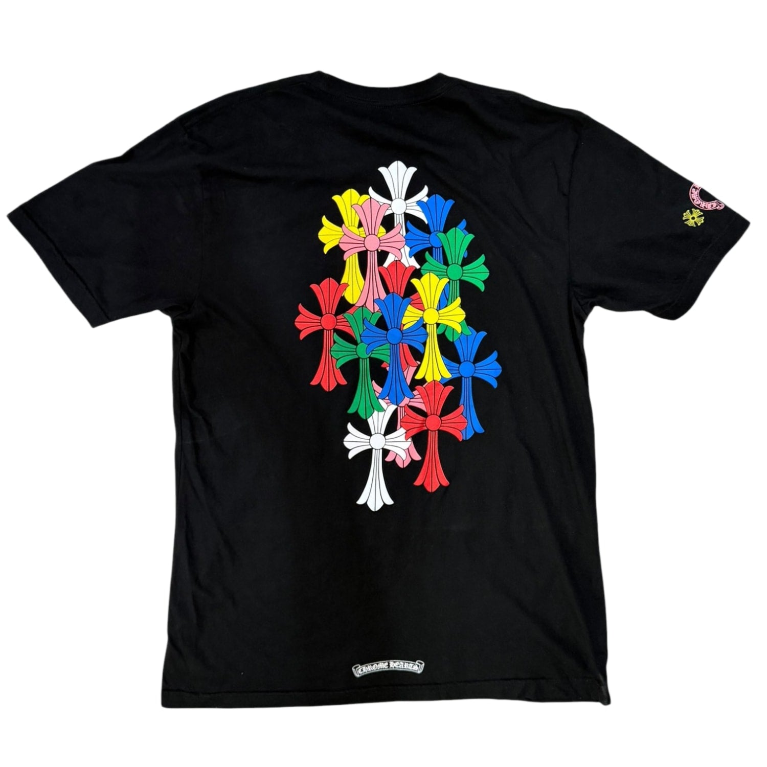 Chrome Hearts Multi Color Cross Cemetery T-shirt Black
