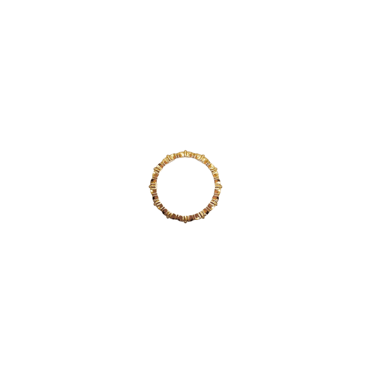 Chrome Hearts 22K Gold Tiny E Ring - US Size 7