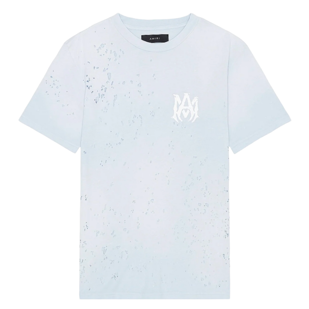 Amiri Washed Shotgun T-Shirt Gray Dawn