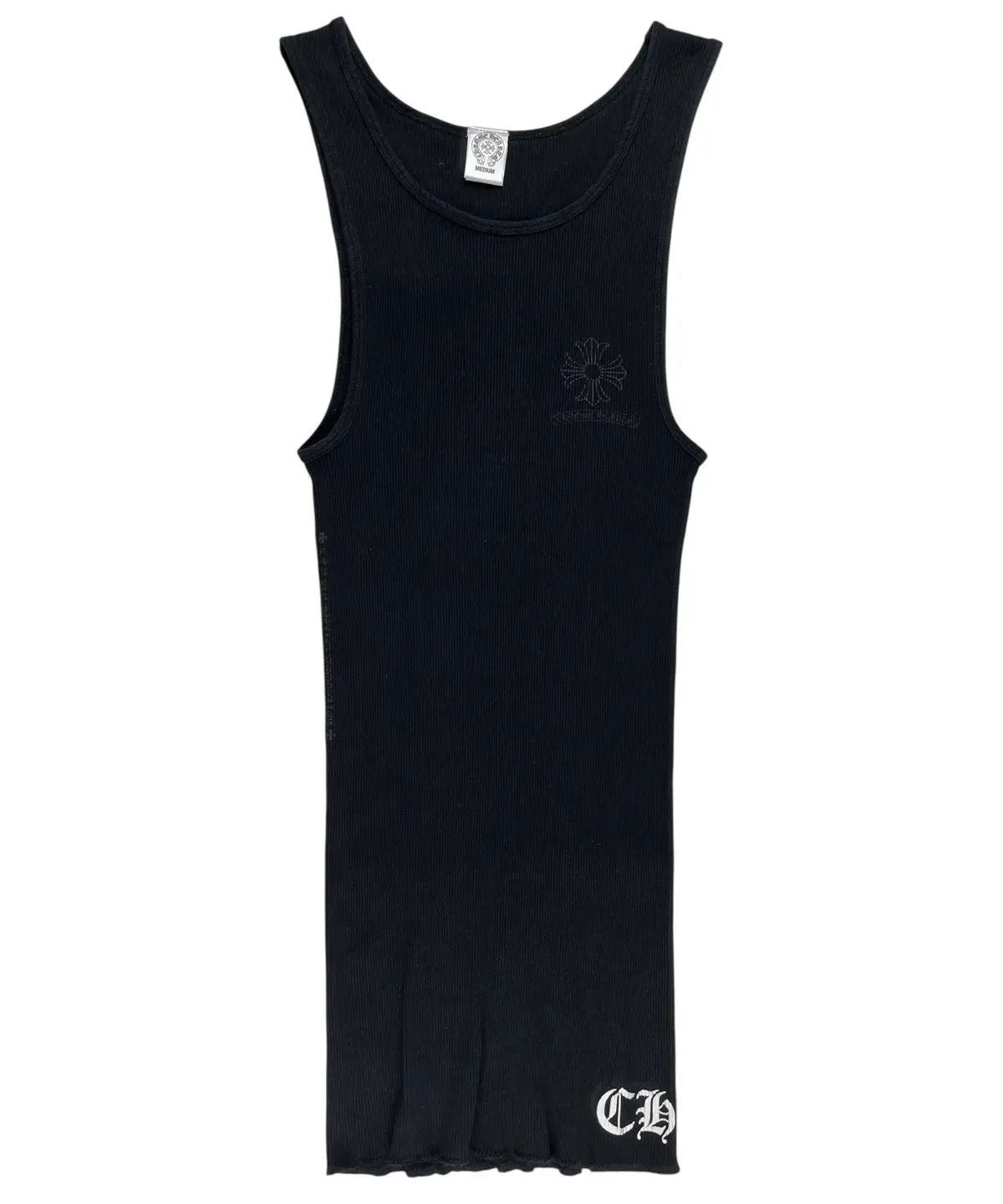 Chrome Hearts Cross Plus Logo Tank Top Tonal Black
