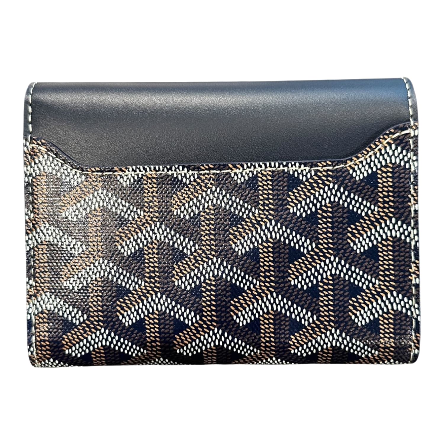 Goyard Saint Gabriel Painted Wallet Navy Blue