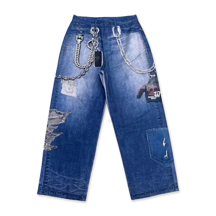 Triple Sevens 2D Jeans Blue