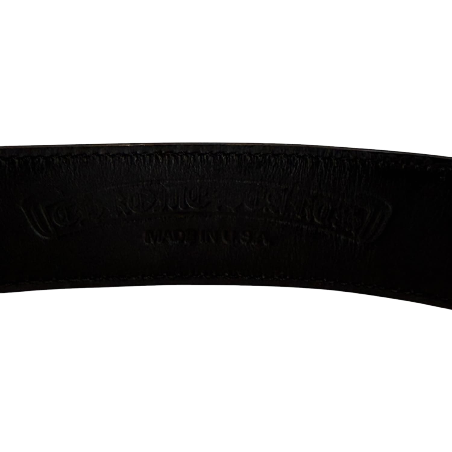 Chrome Hearts Multicolor Leather Cross Patch Belt Strap - Size 36