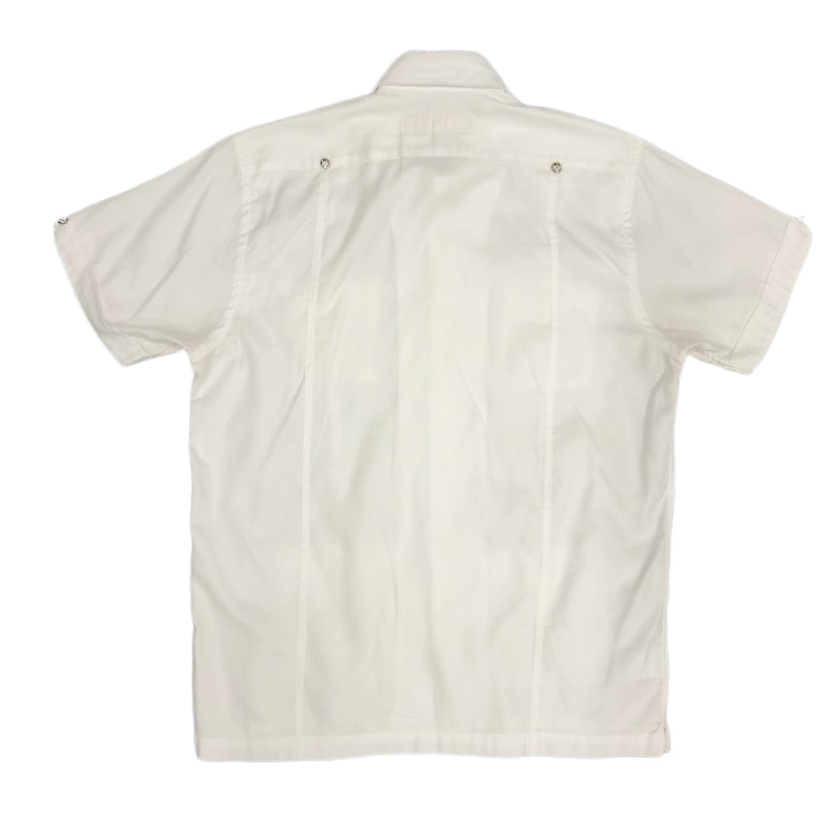 Chrome Hearts Multi Pocket Cuban Patch Short Sleeve Shirt White