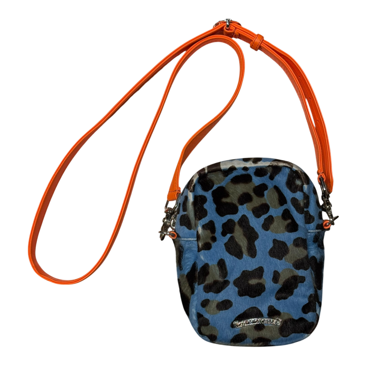 Chrome Hearts St. Barths Exclusive Blue Cheetah Taka Bag