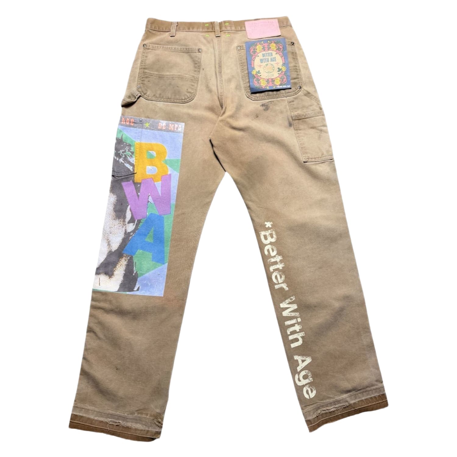 Better With Age Knucklehead Double Knee Carhartt Pants Khaki