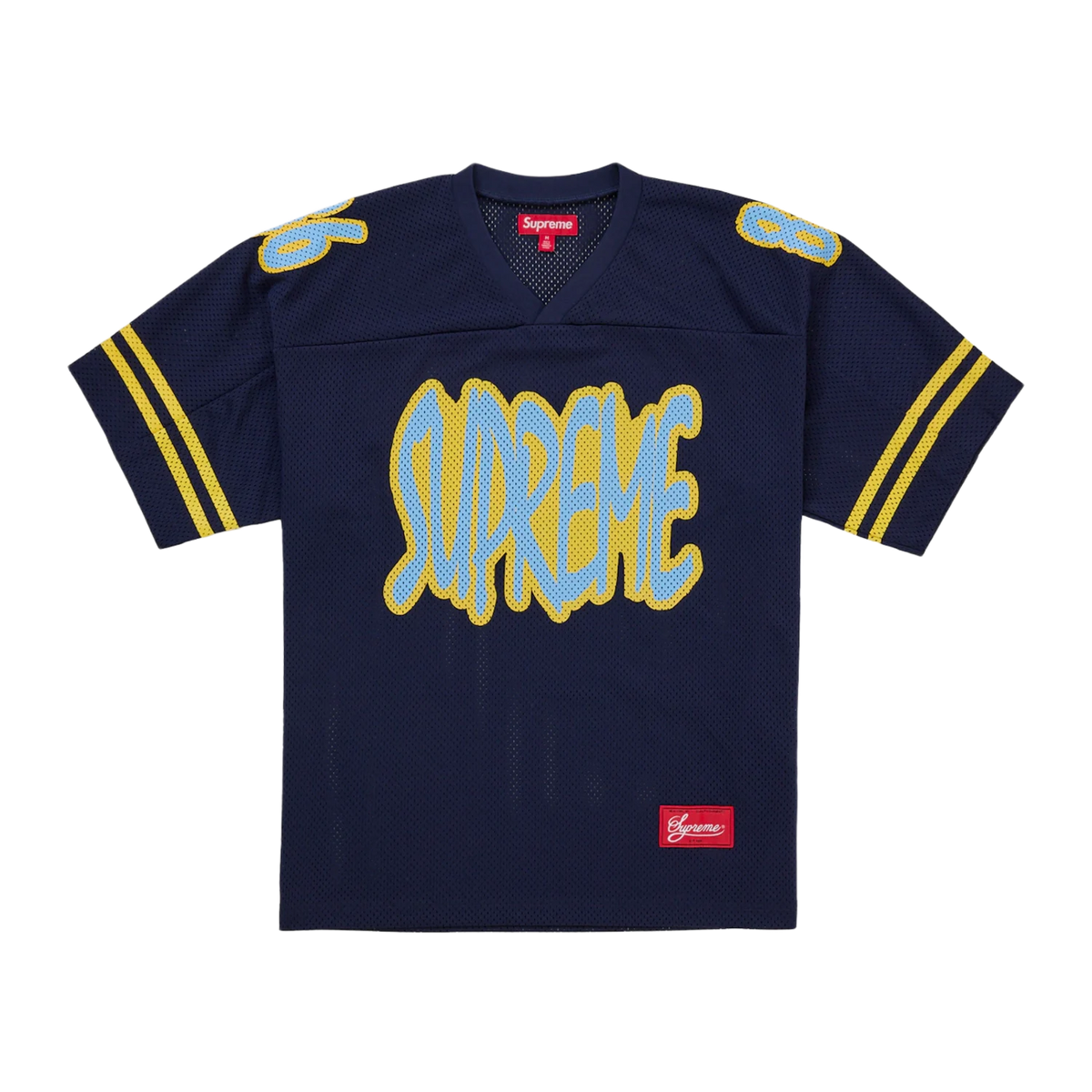 Supreme Reflective Football Jersey Navy