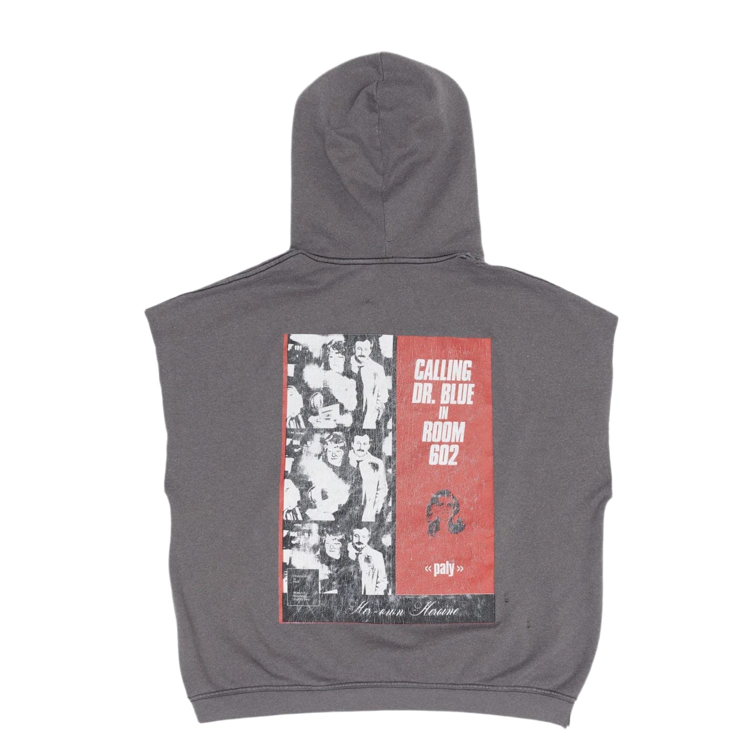 Paly Hollywood Dr. Blue Cut Off Hoodie