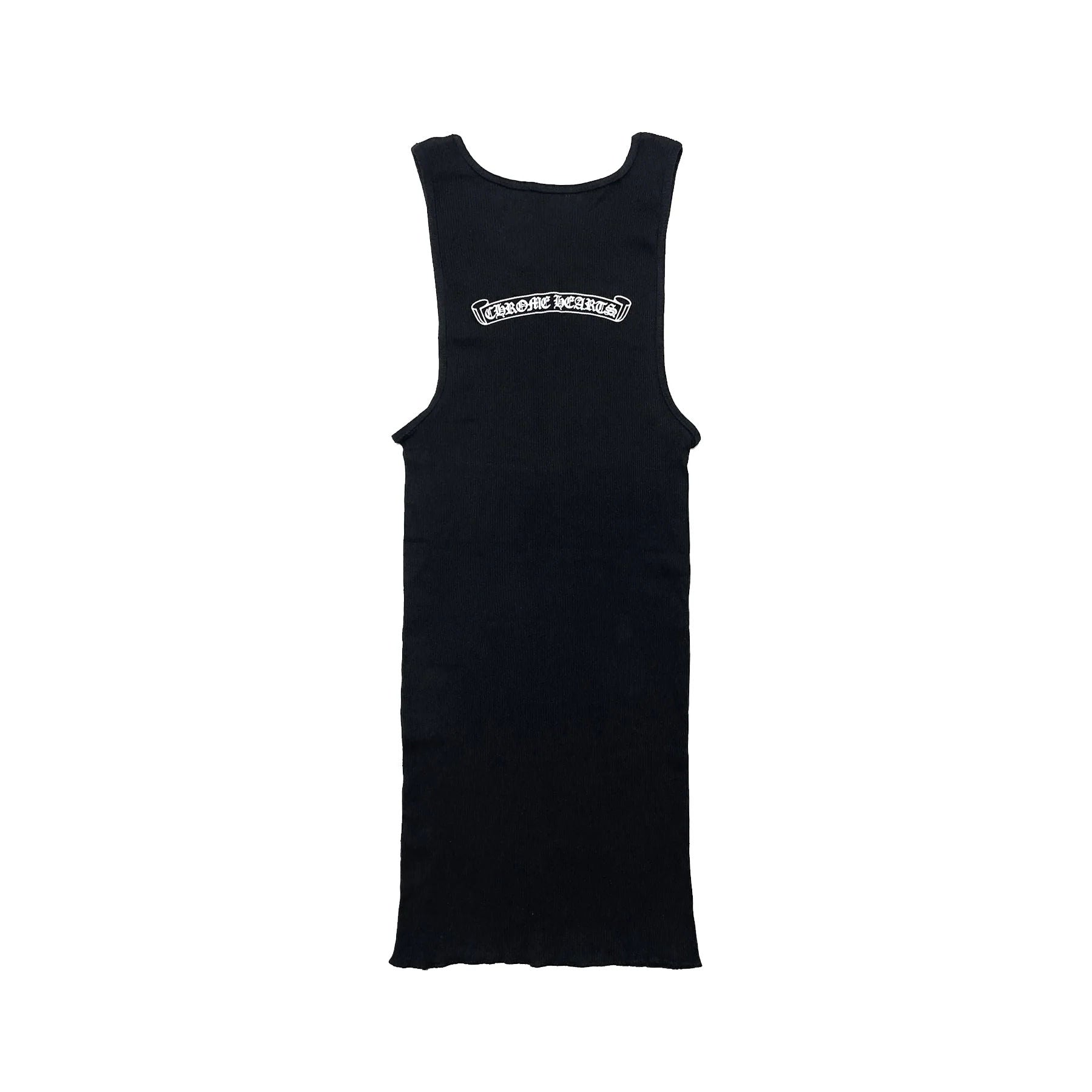 Chrome Hearts Neck Logo Scroll Tank Top Black