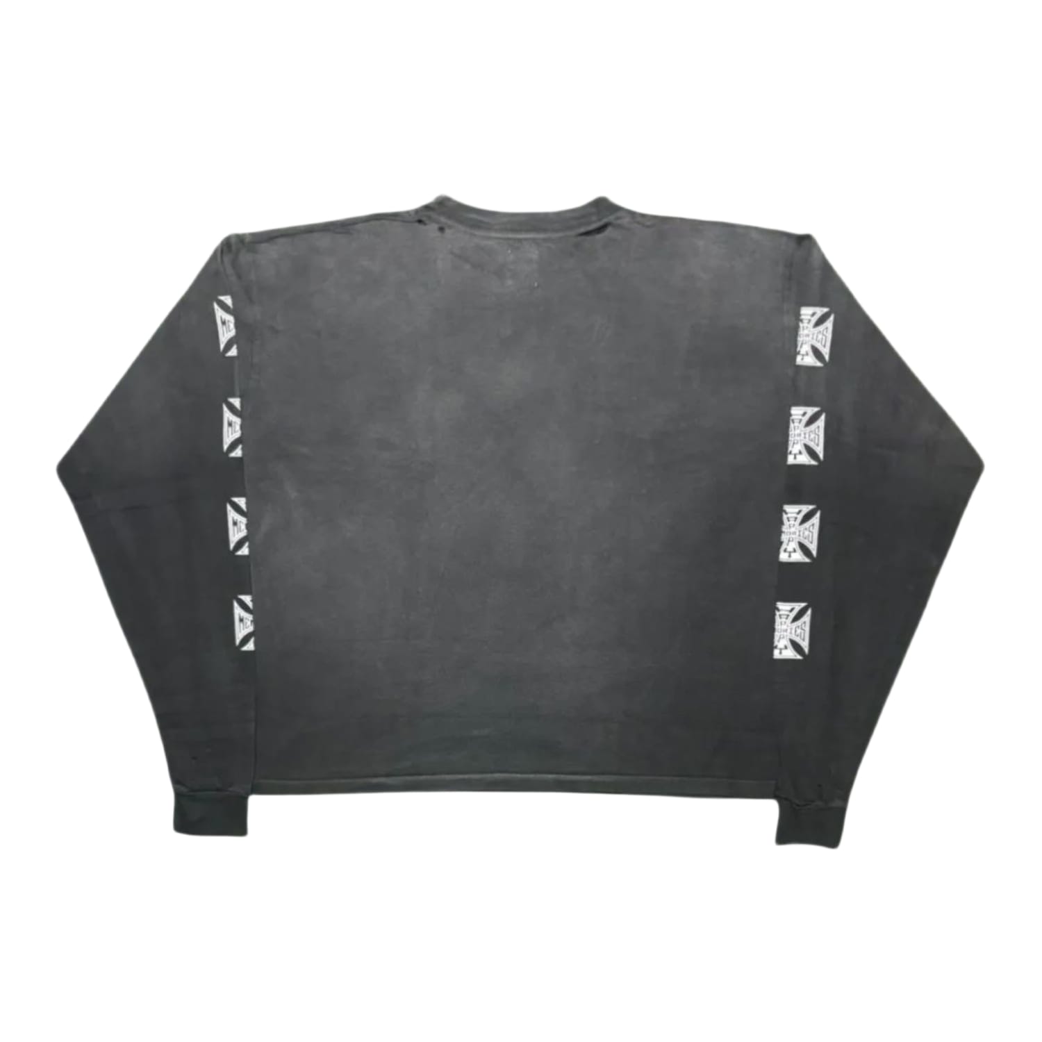 Happy Memories Don't Die HMDD Biker Longsleeve T-Shirt Washed Black
