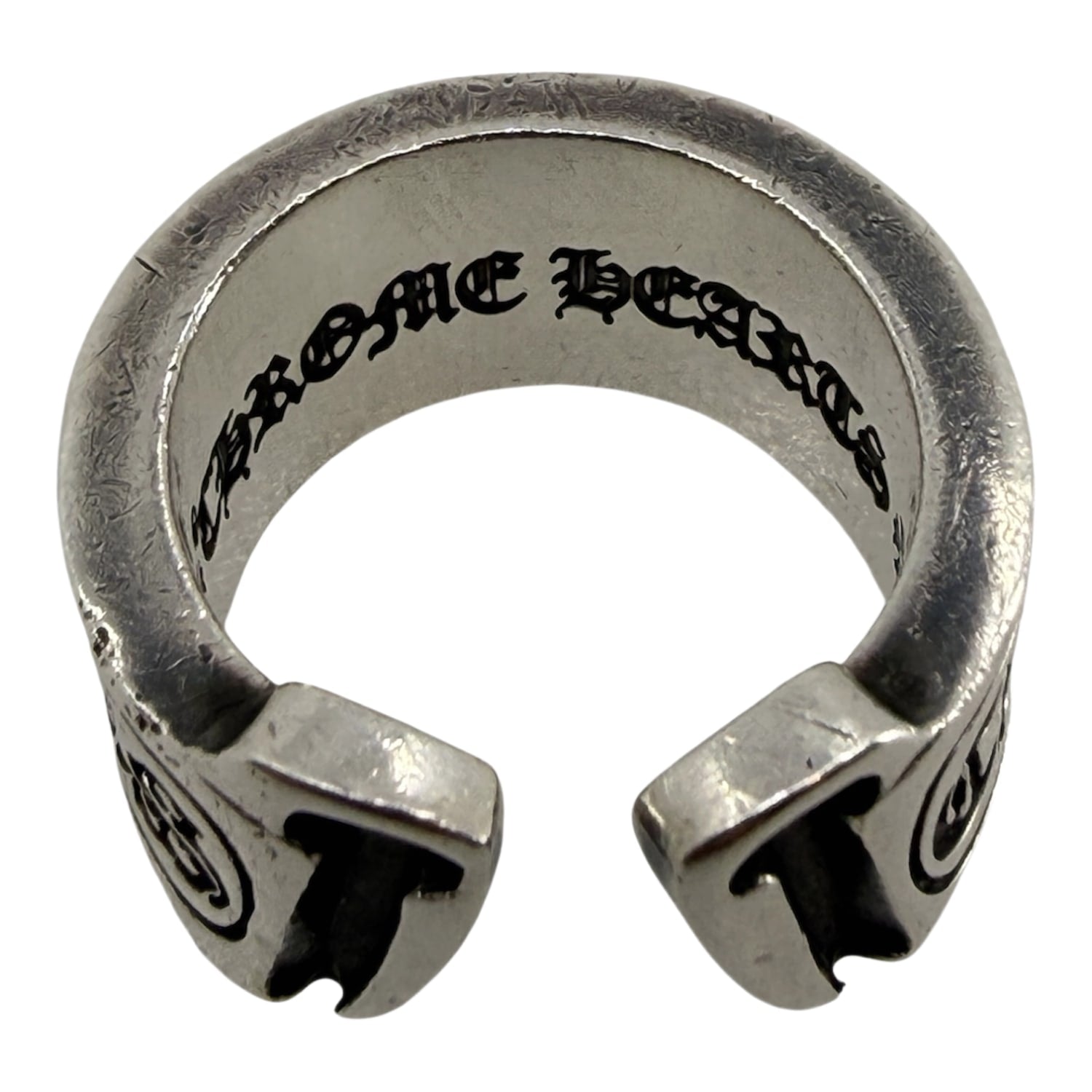 Chrome Hearts Silver Scroll Ring - US Size 7