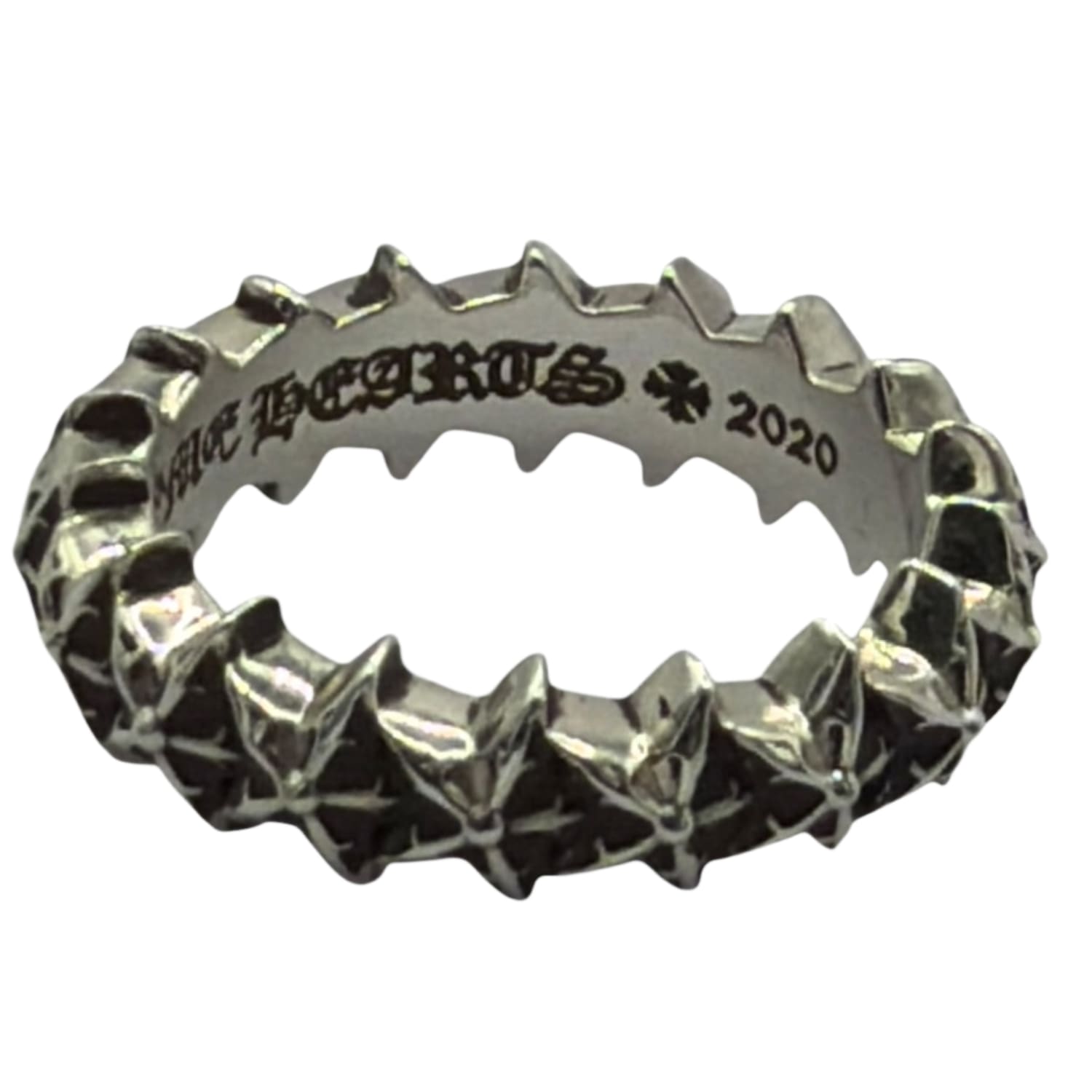 Chrome Hearts Star Band Ring Silver - Size 9