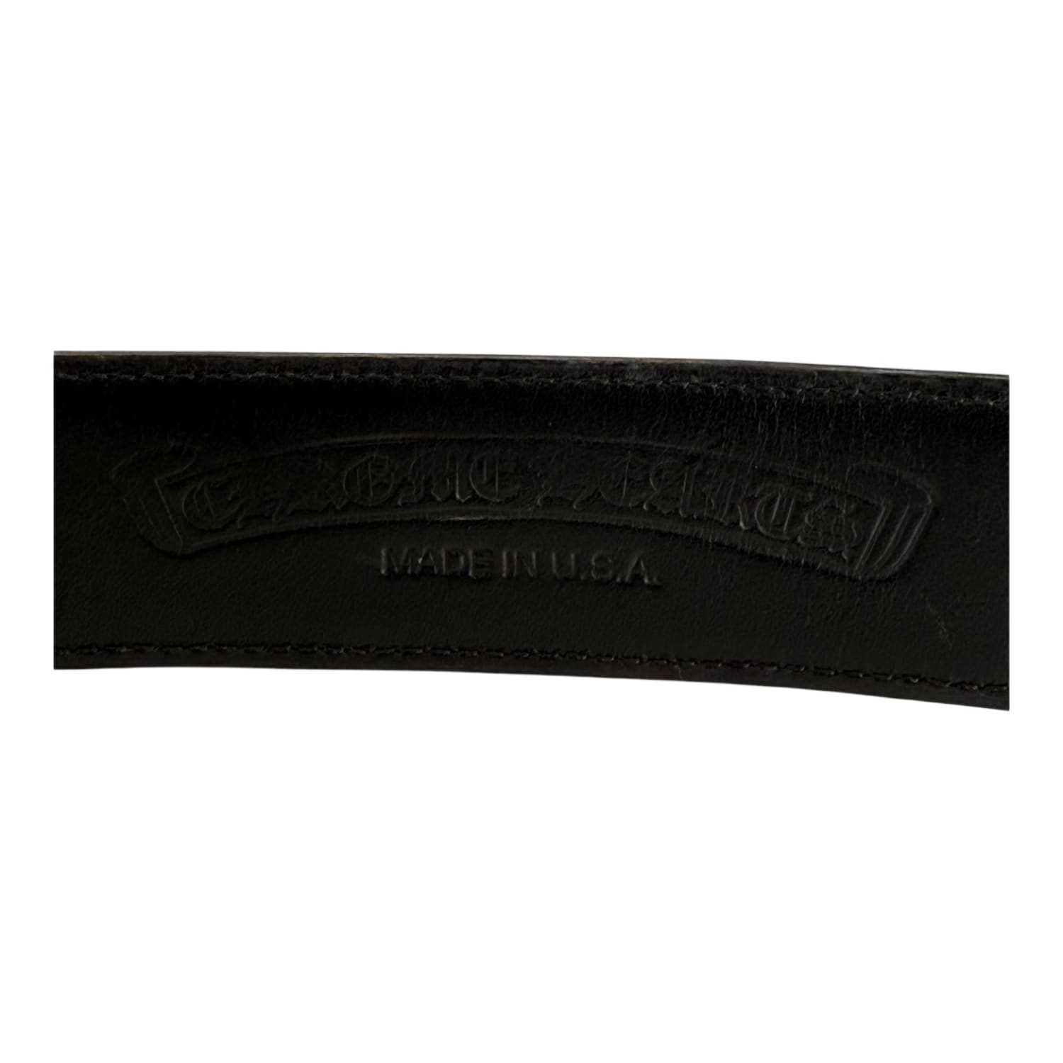 Chrome Hearts Multi Color Leather Cross Patch Belt Strap - Size 36
