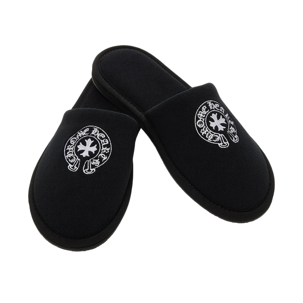 Chrome Hearts Hotel Slippers Black