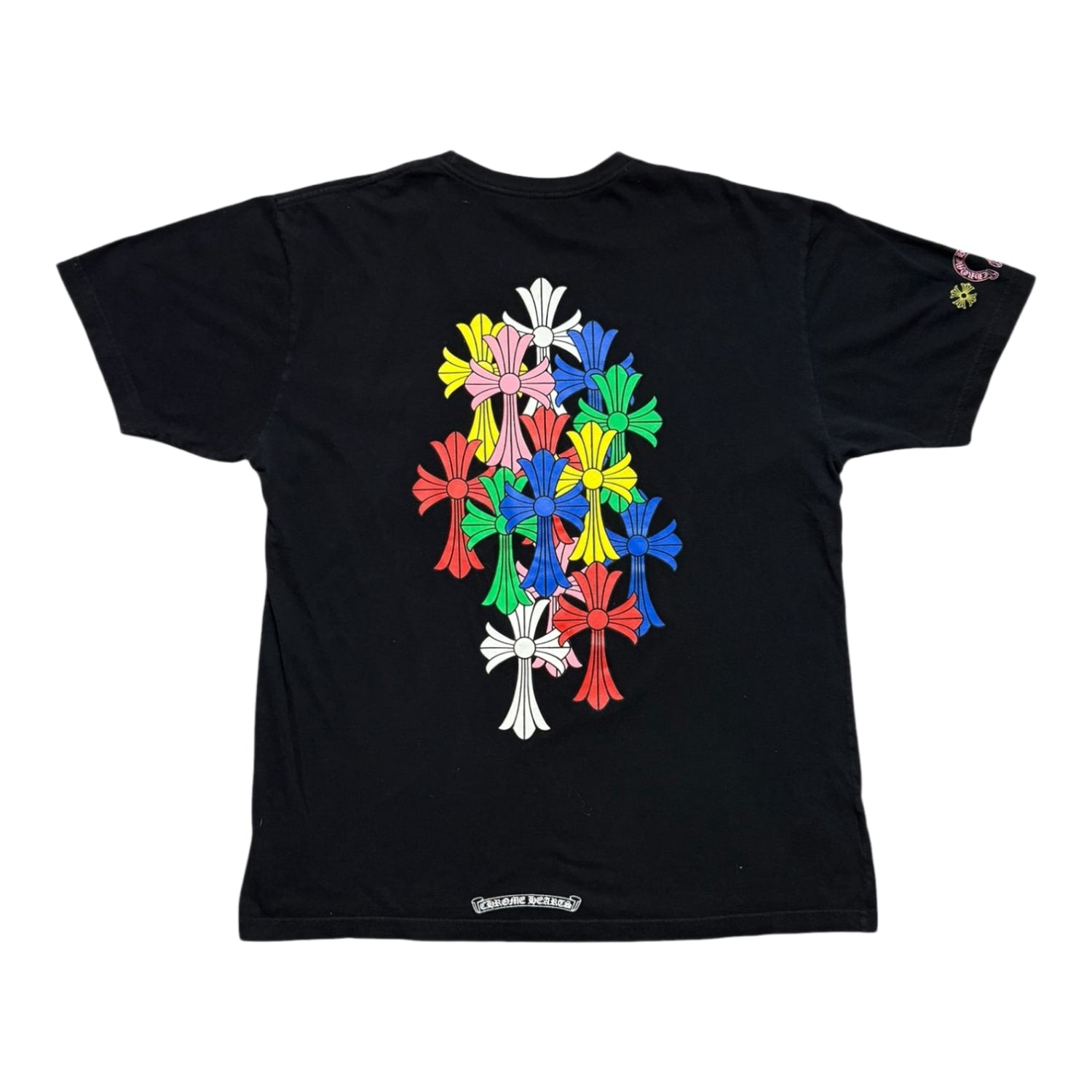 Chrome Hearts Multi Color Cross Cemetery T-shirt Black