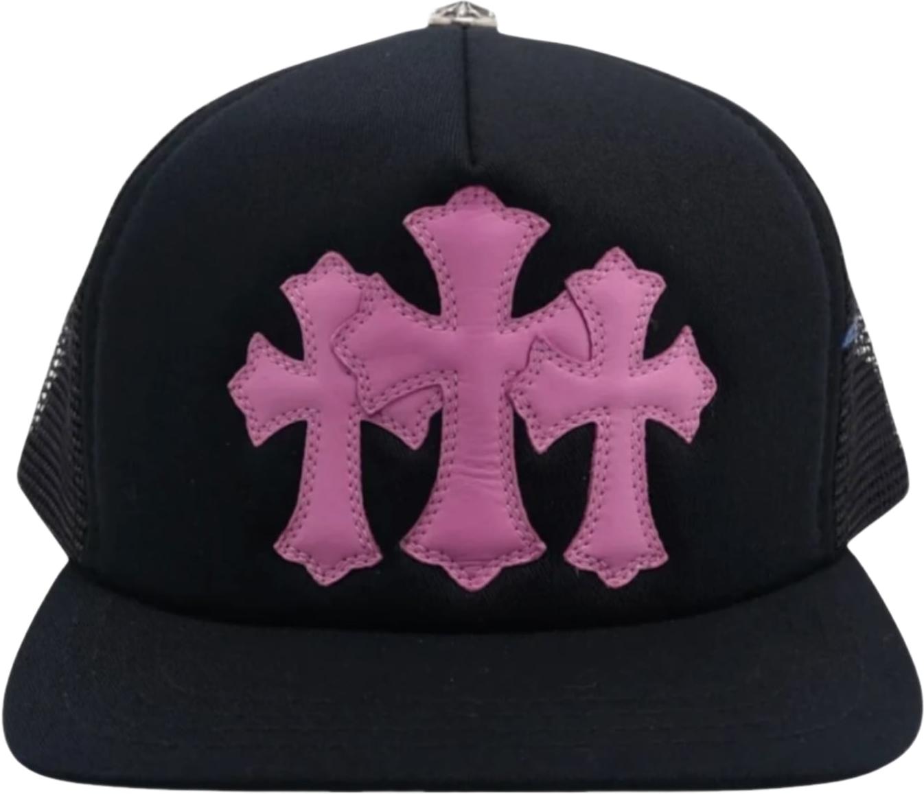 Chrome Hearts Cemetery Trucker Hat Black/Pink