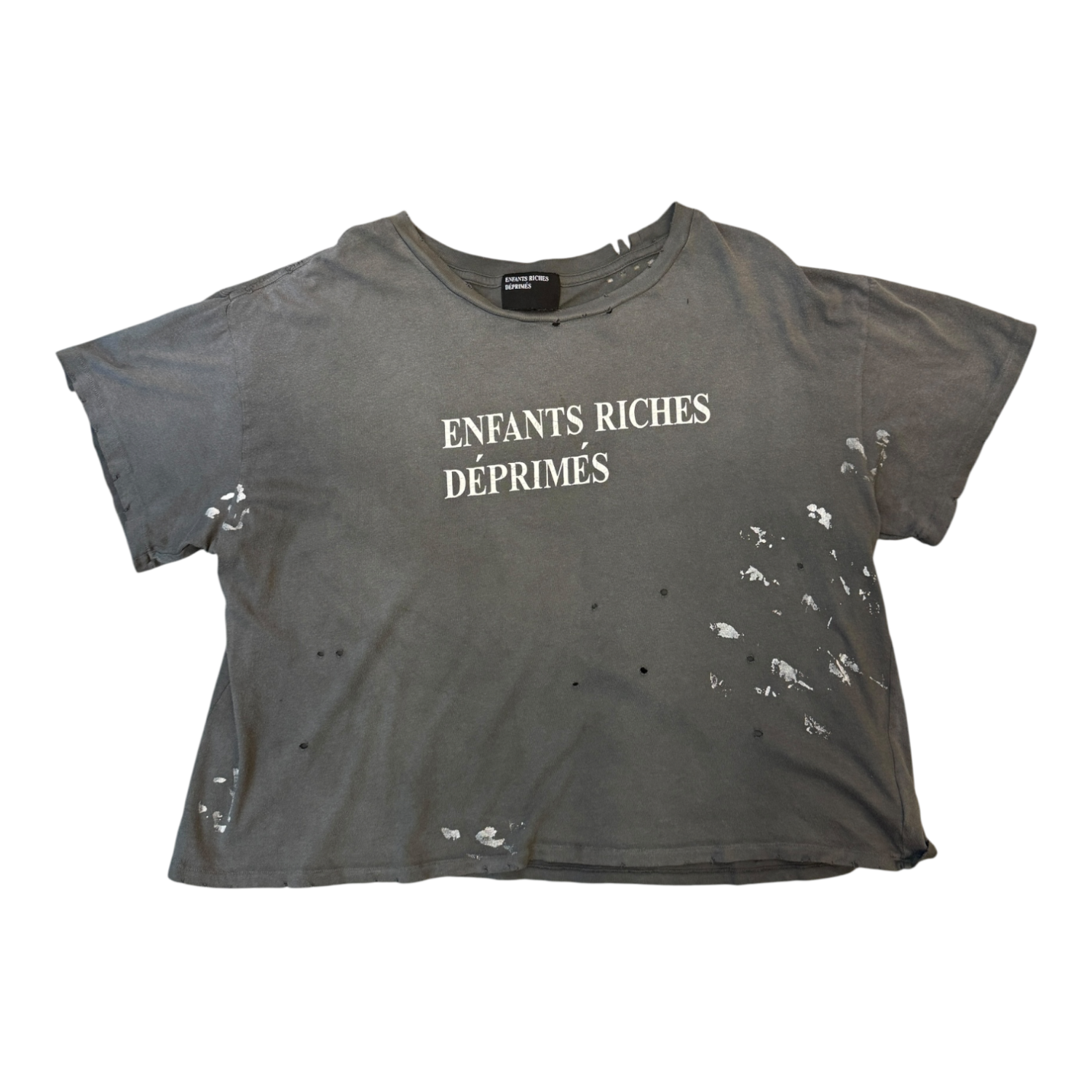 Enfants Riches Déprimés Classic Logo T-Shirt Paint Grey